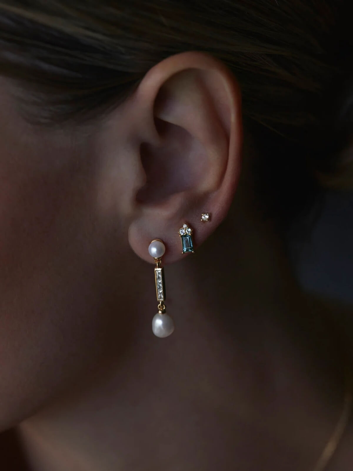 18k Gold Vermeil Endless Devotion Stud Earrings