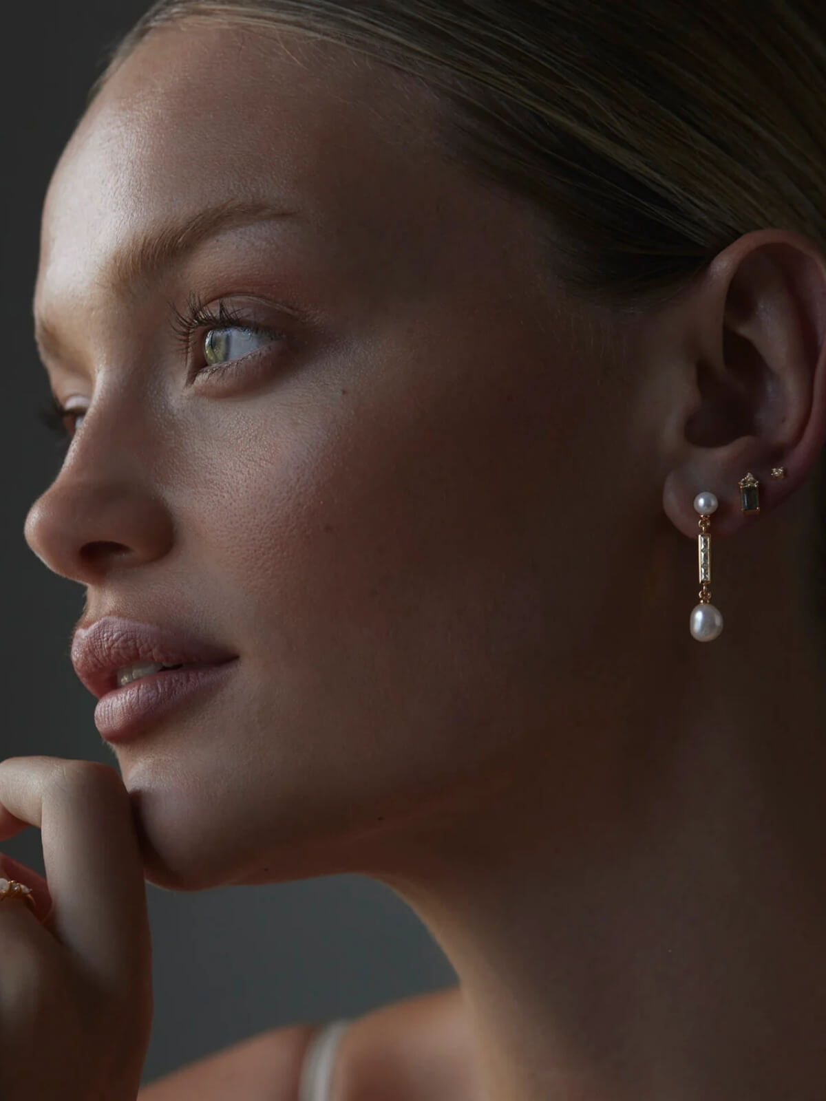 18k Gold Vermeil Endless Devotion Stud Earrings
