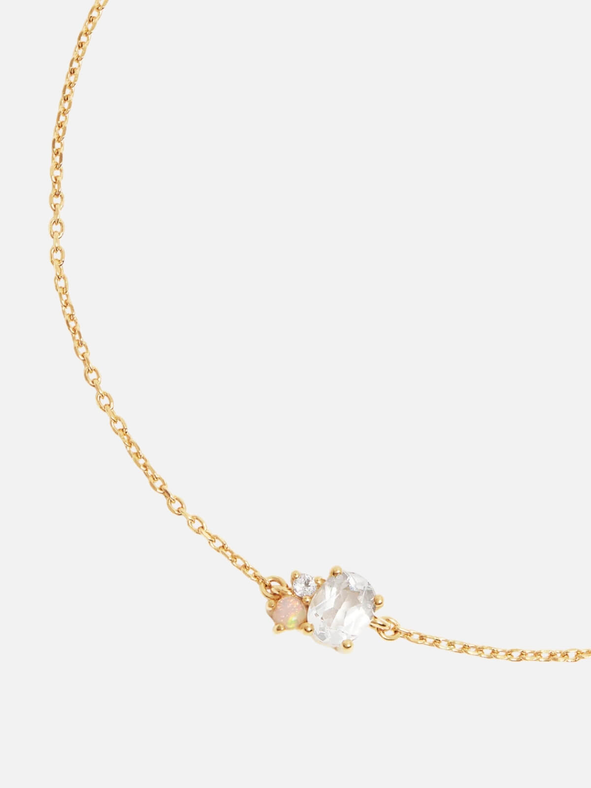 18k Gold Vermeil Kindred Birthstone Bracelet - April