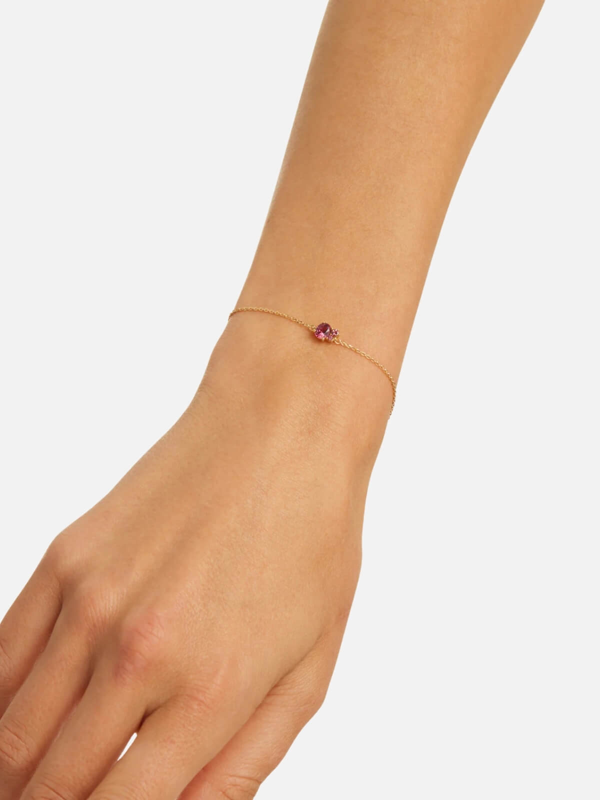 By Charlotte | 18k Gold Vermeil Kindred Birthstone Bracelet - July | Perlu