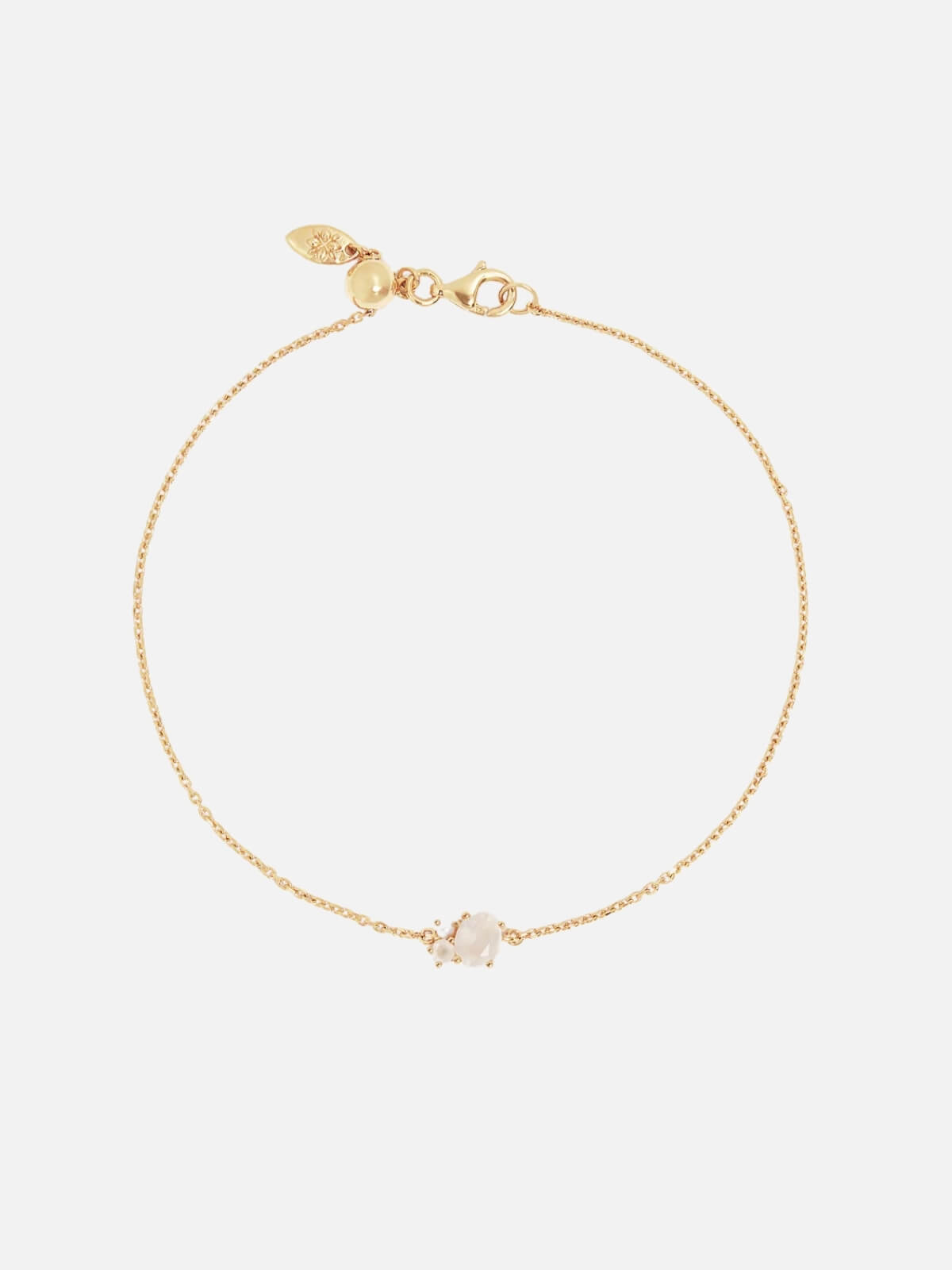 By Charlotte | 18k Gold Vermeil Kindred Birthstone Bracelet - June | Perlu