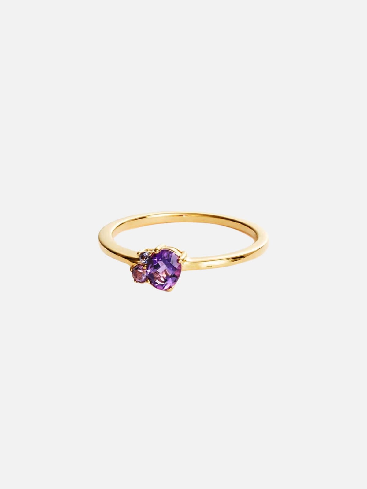 by charlotte | 18k Gold Vermeil Kindred Birthstone Ring - February | Perlu