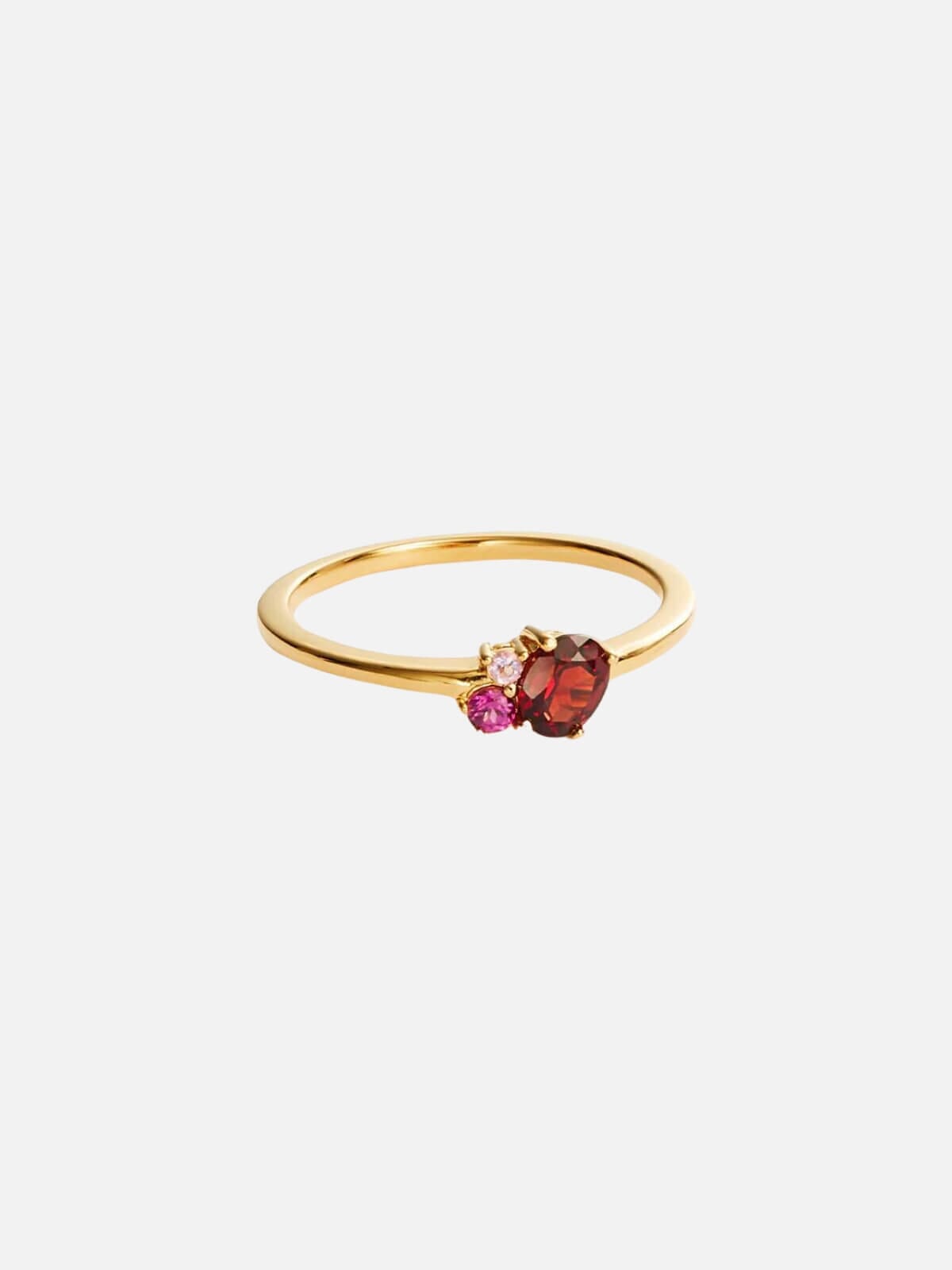 by charlotte | 18k Gold Vermeil Kindred Birthstone Ring - January | Perlu
