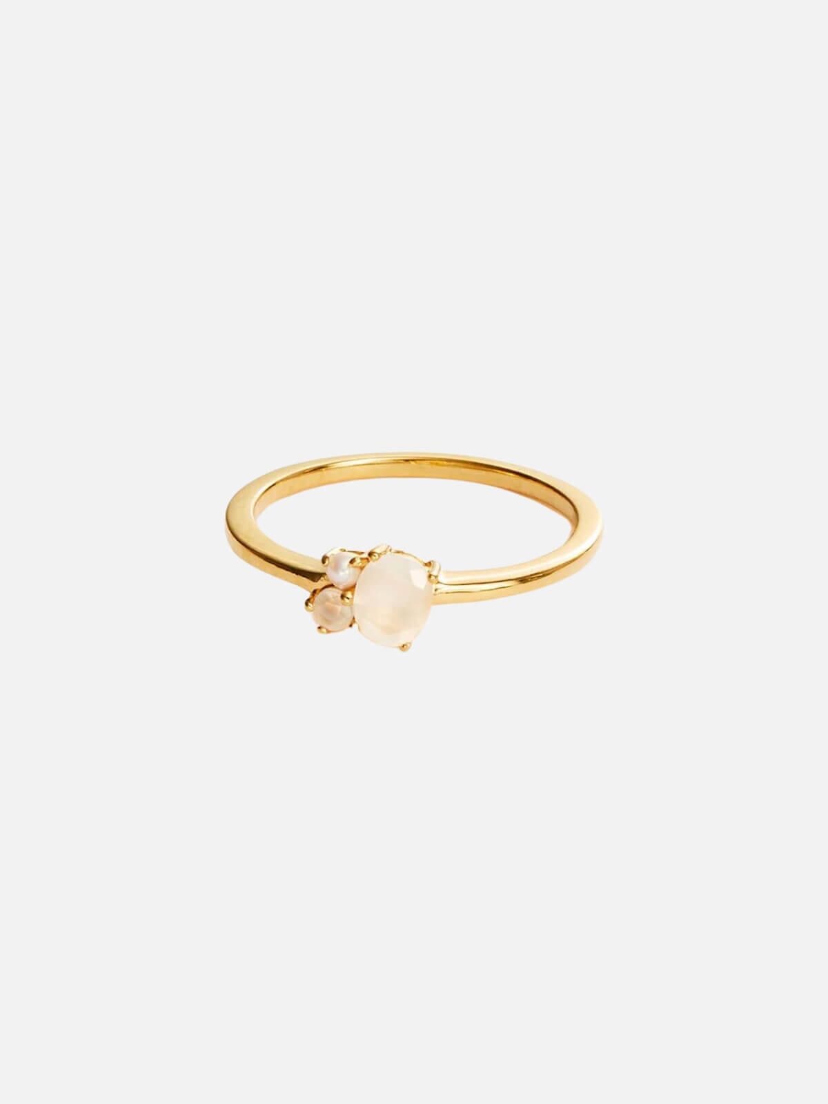 by charlotte | 18k Gold Vermeil Kindred Birthstone Ring - June | Perlu