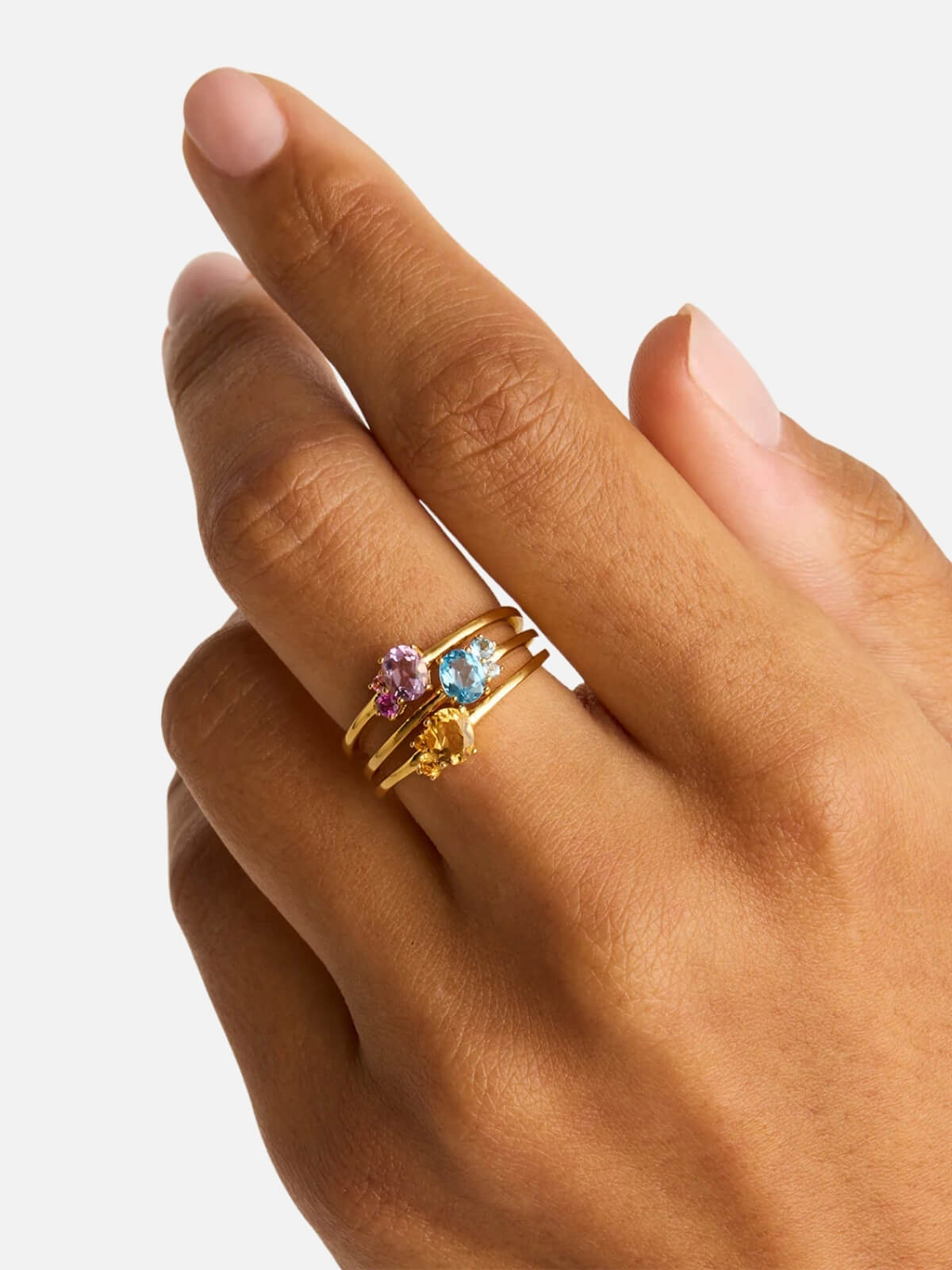 18k Gold Vermeil Kindred Birthstone Ring - March