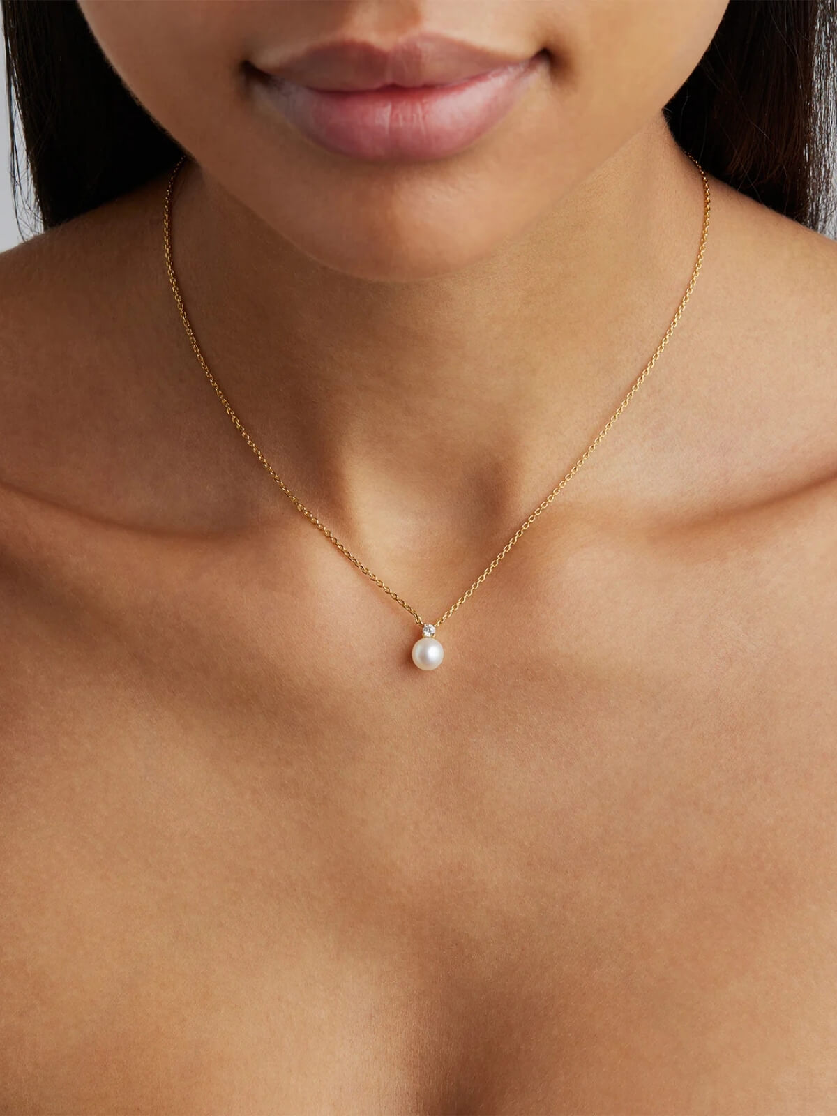 18k Gold Vermeil Moments With You Pearl Necklace