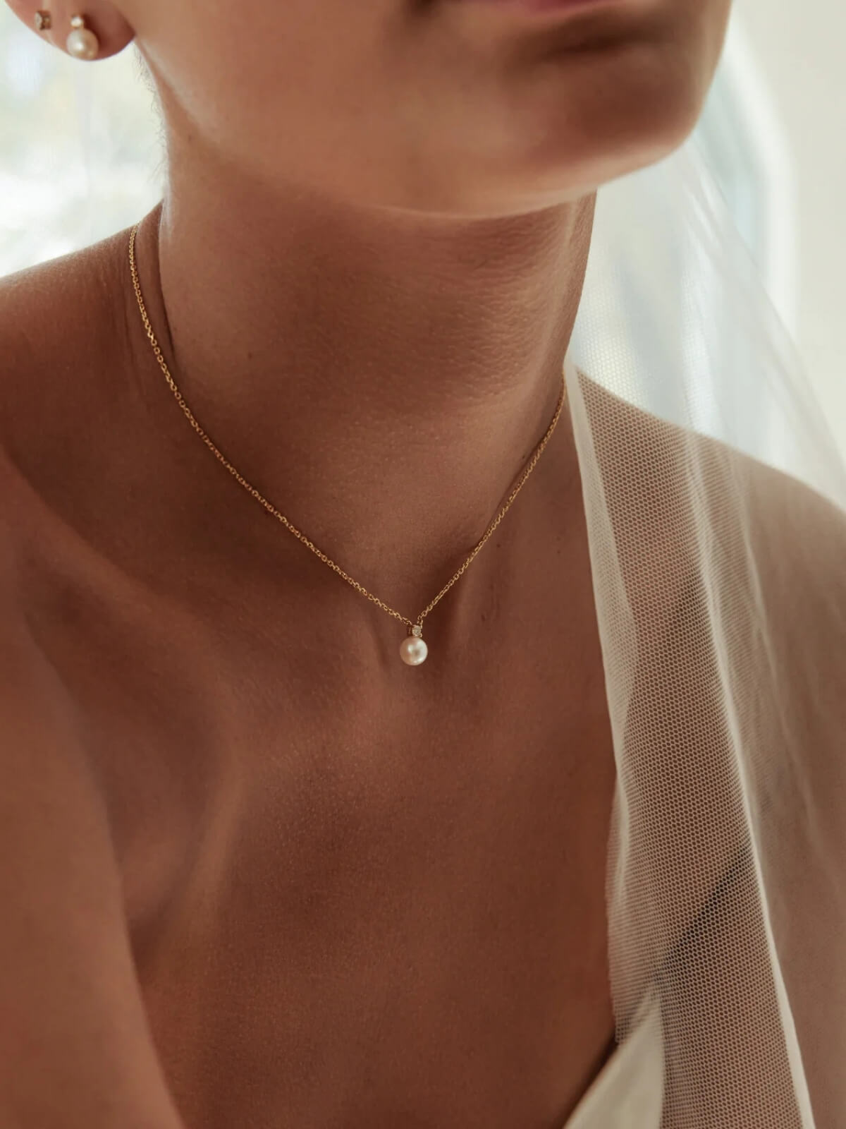 18k Gold Vermeil Moments With You Pearl Necklace
