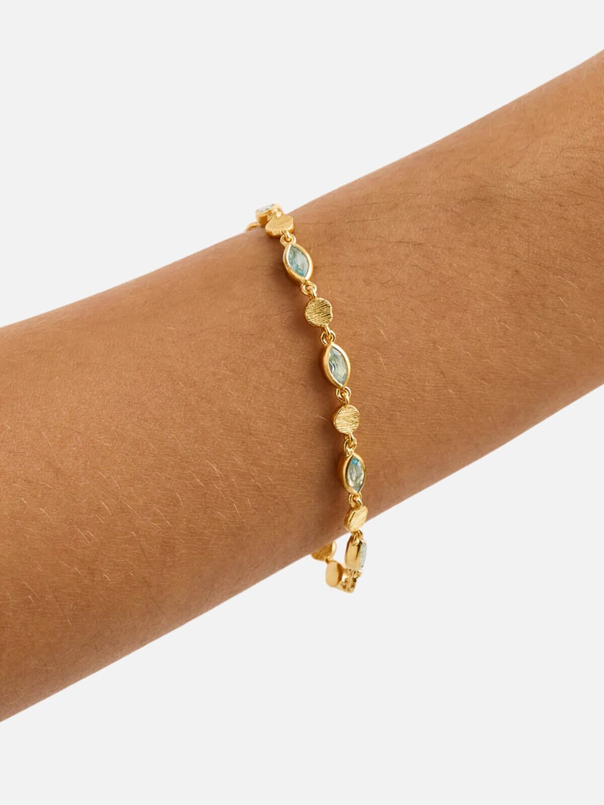 By Charlotte | 18k Gold Vermeil Protection of Eye Bracelet | Perlu