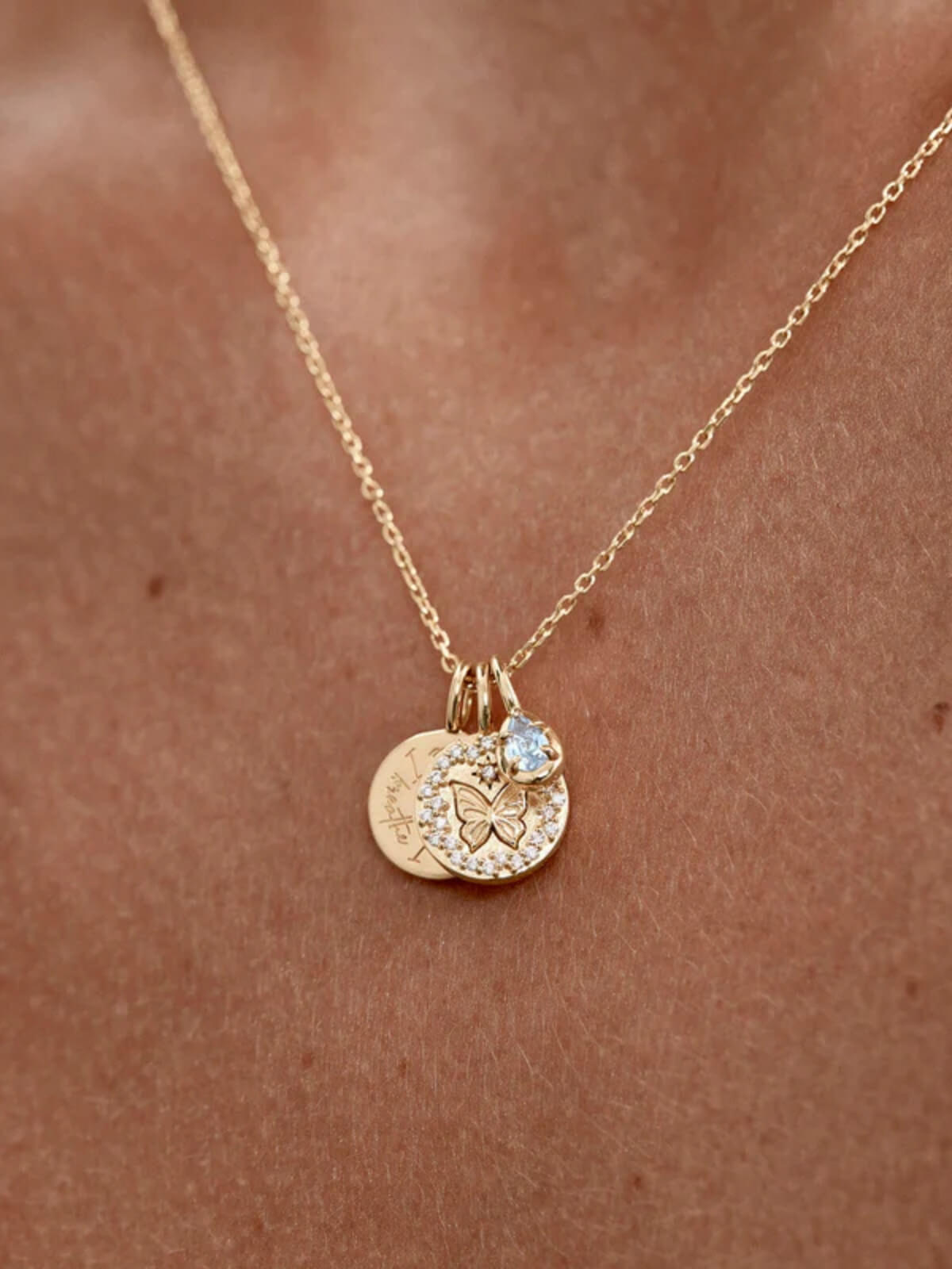 18k Gold Vermeil With Freedom I Become Necklace