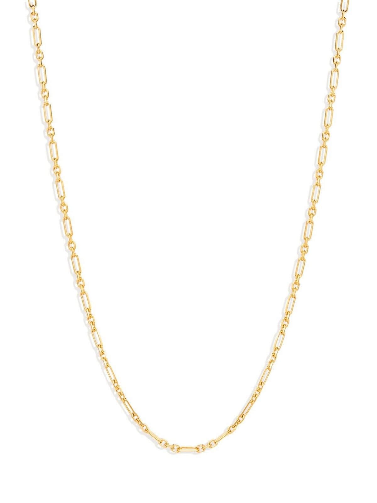 By Charlotte | 19" Mixed Link Chain Necklace - Gold | Perlu