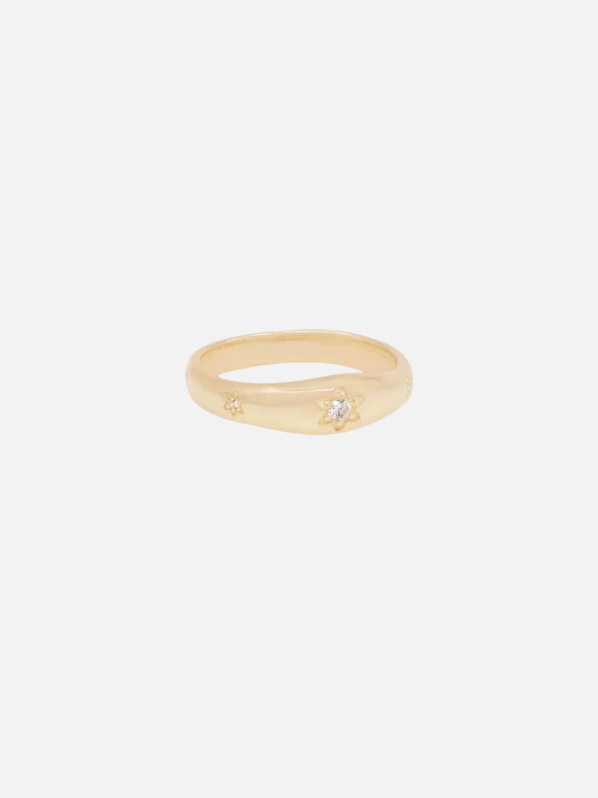 By Charlotte | Align Your Soul Ring - Gold | Perlu