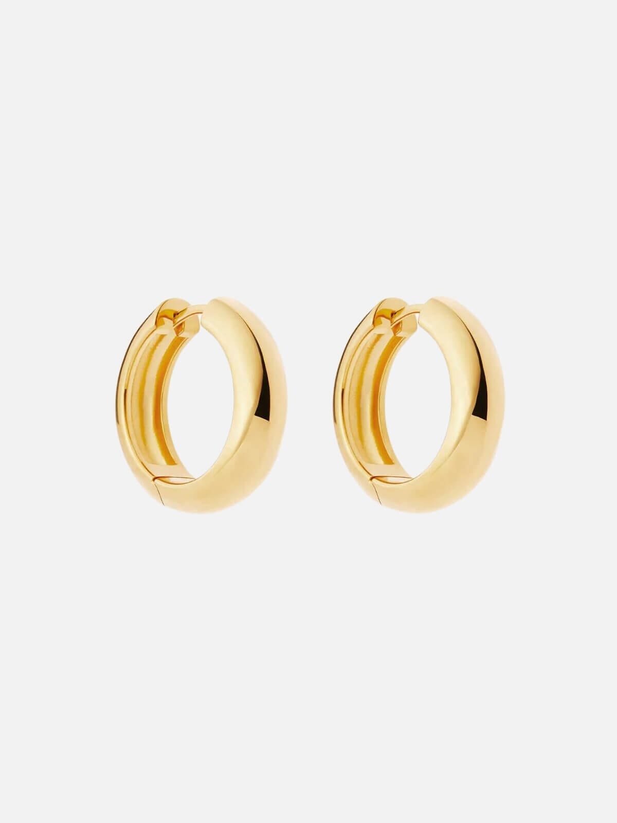 By Charlotte | Bold Large Hoops - 18k Gold | Perlu