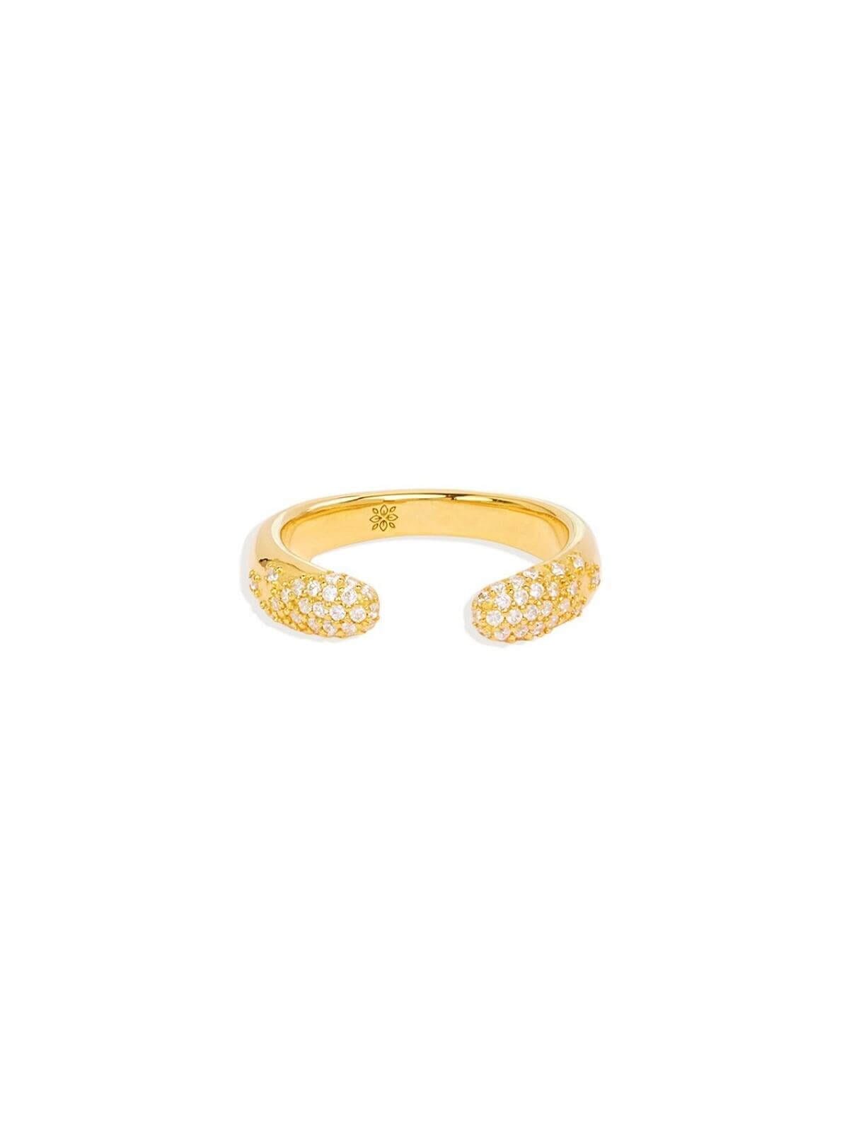 By Charlotte | Connect Deeply Ring - Gold | Perlu