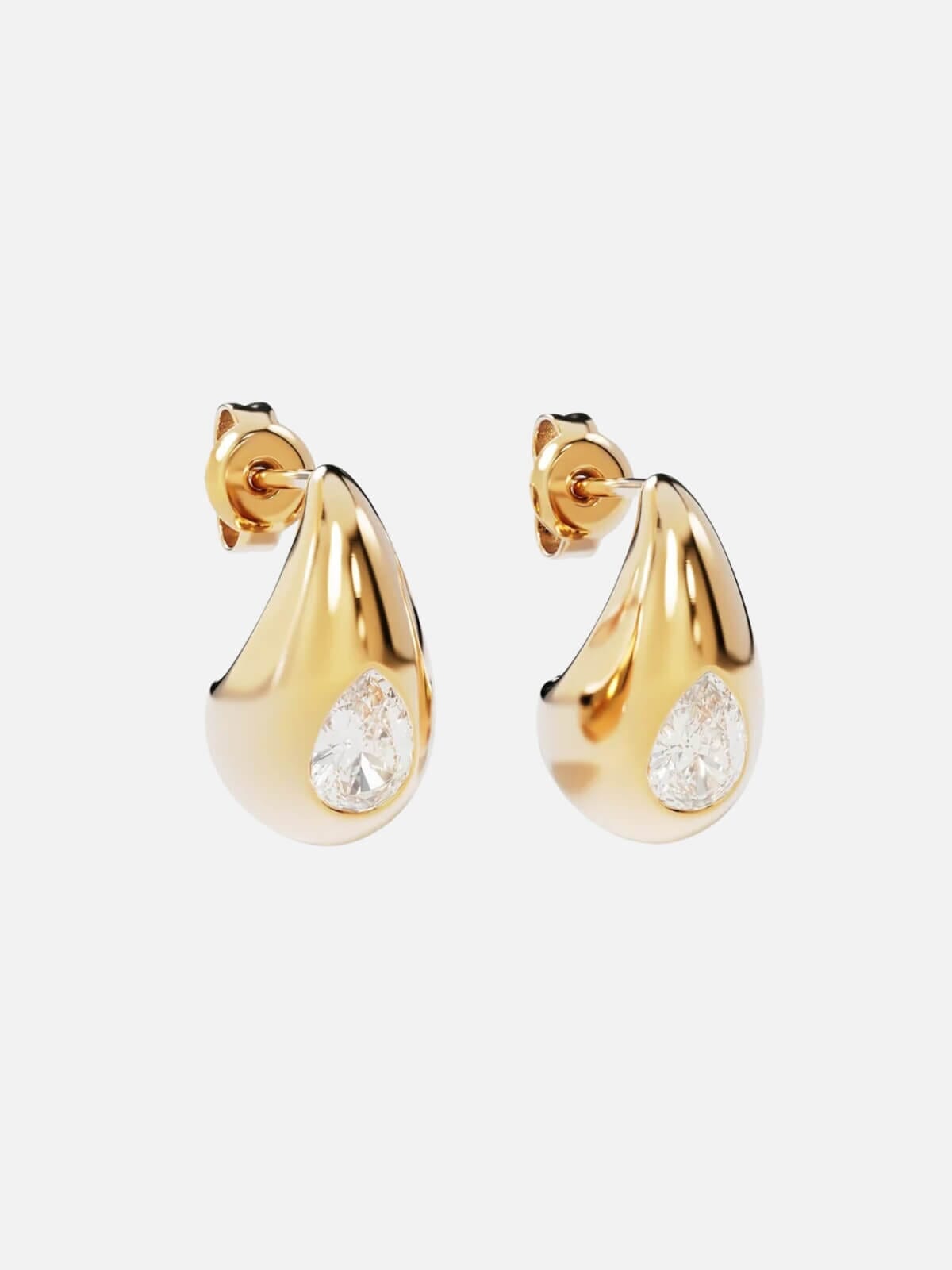 By Charlotte | Dewdrop Small Earrings - 18k Gold Vermeil | Perlu