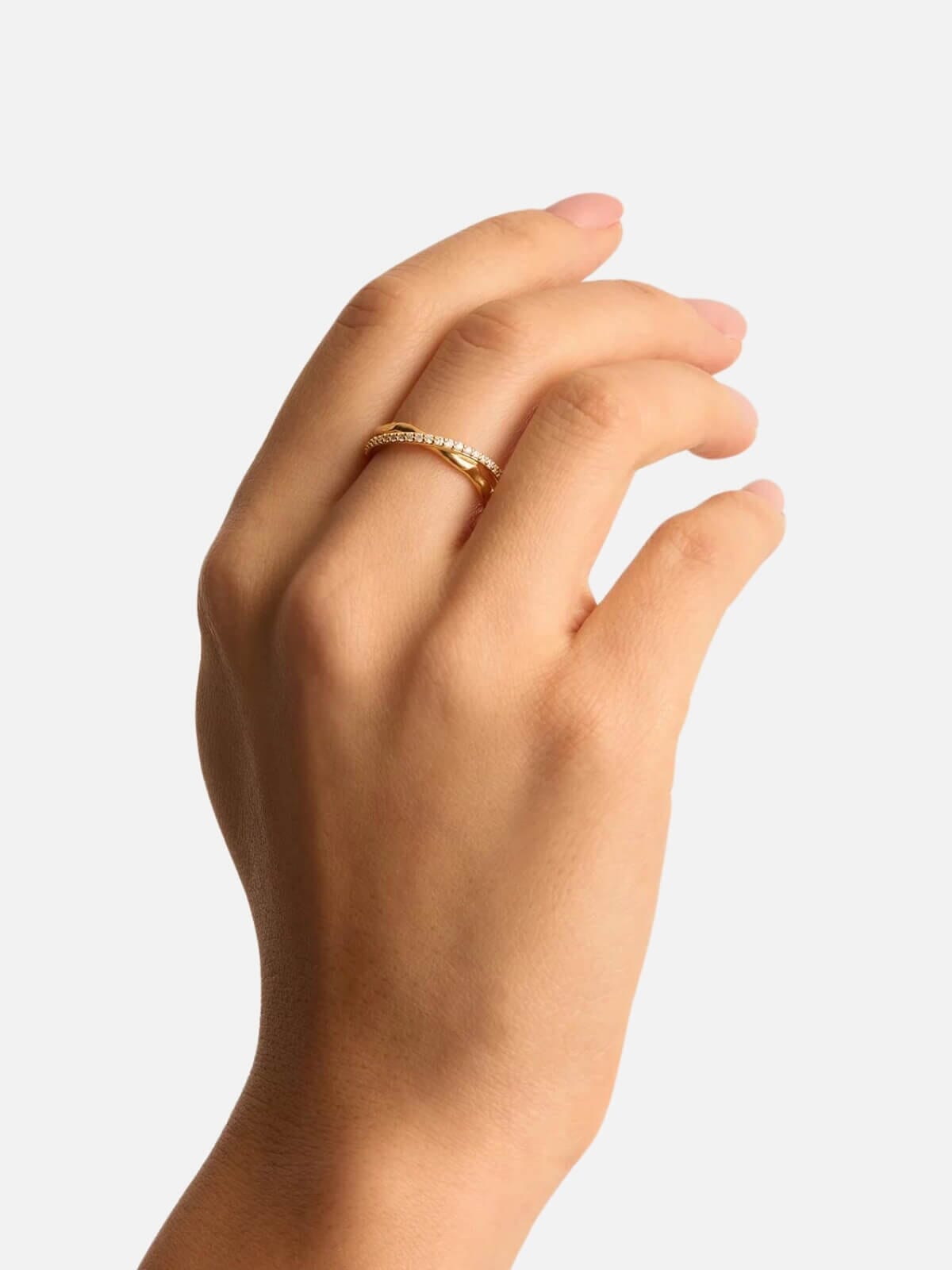 Entwined Hearts Ring - 18k Gold Rings By Charlotte 