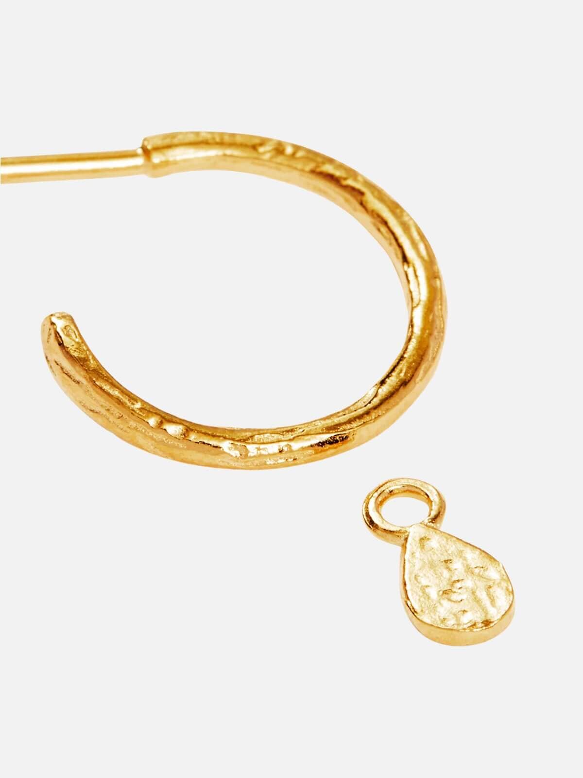 Gold Grace Hoops Earrings By Charlotte 