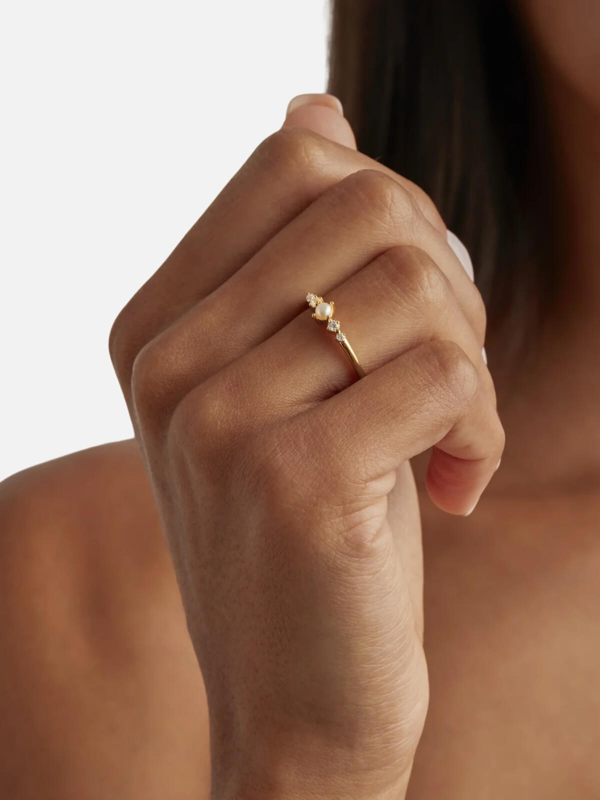 Gold Sea Foam Ring