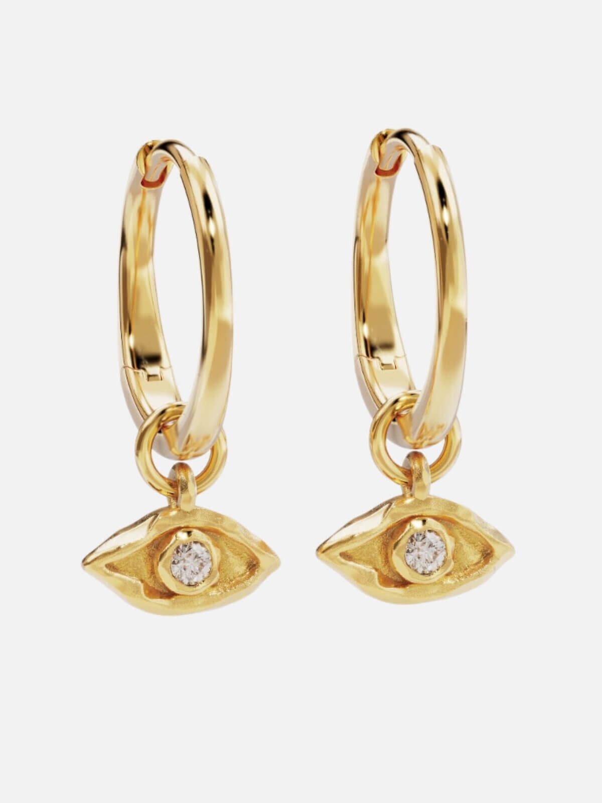 by charlotte | I am Protected Hoops - 18k Gold Vermeil | Perlu