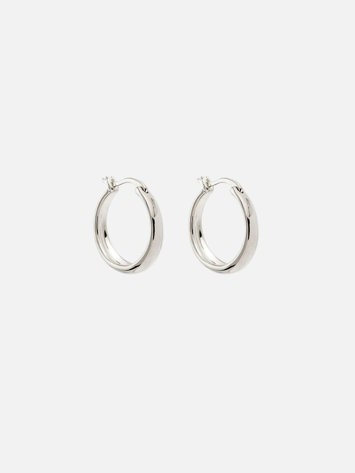 By Charlotte | Infinite Horizon Large Hoops - Silver | Perlu
