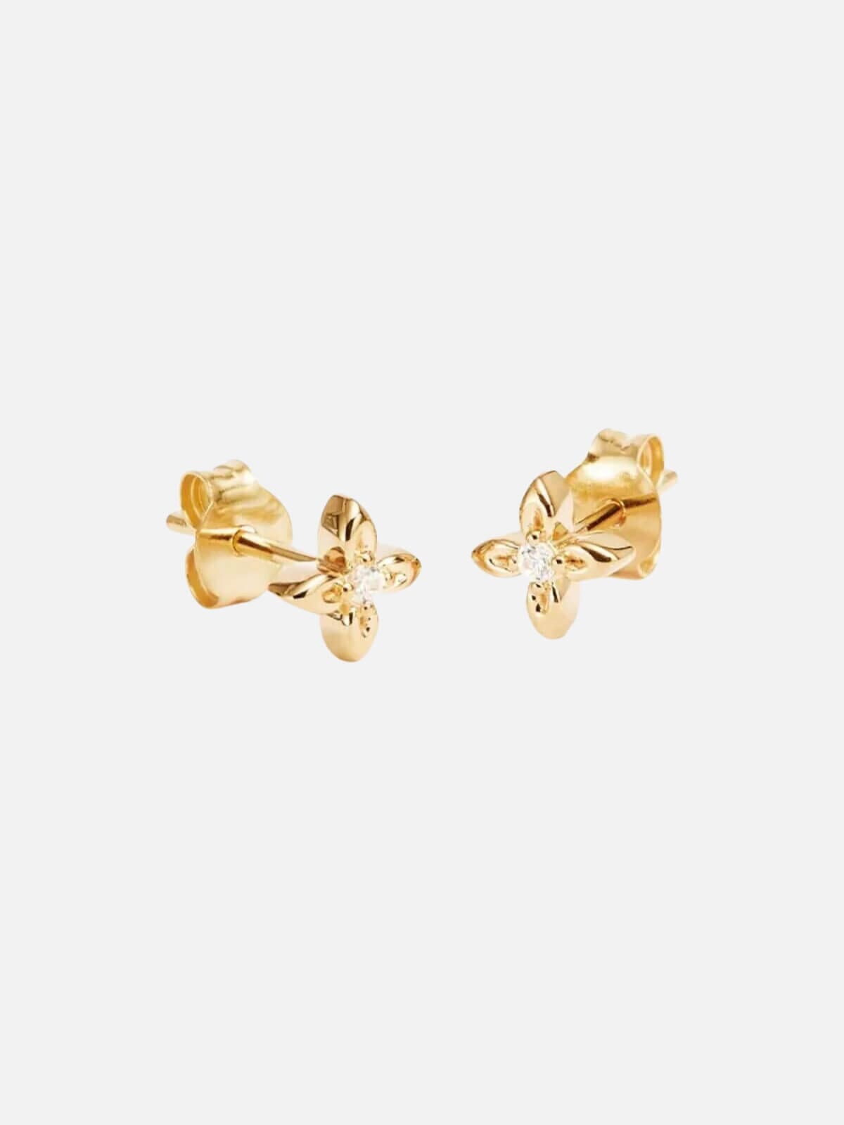 By Charlotte | Live In Light Stud Earrings - Gold | Perlu