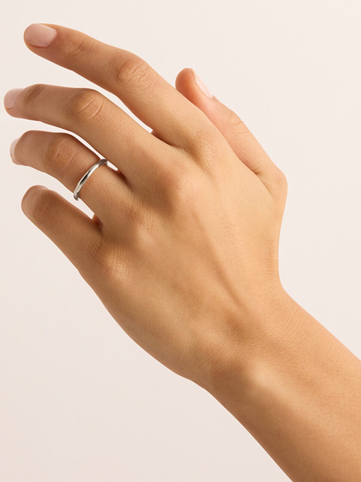 By Charlotte | Lover Ring Thin - Silver | Perlu