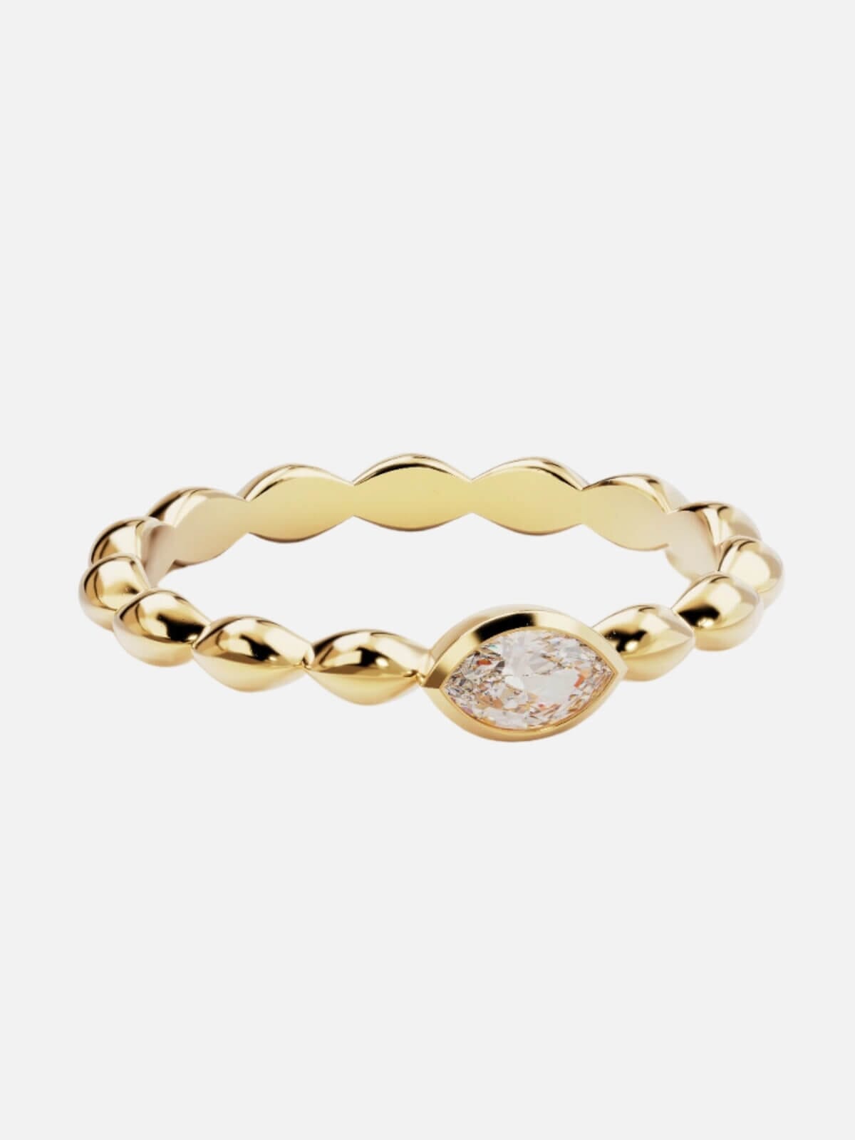 by charlotte | Lucky Eye Ring - 18k Gold Vermeil | Perlu