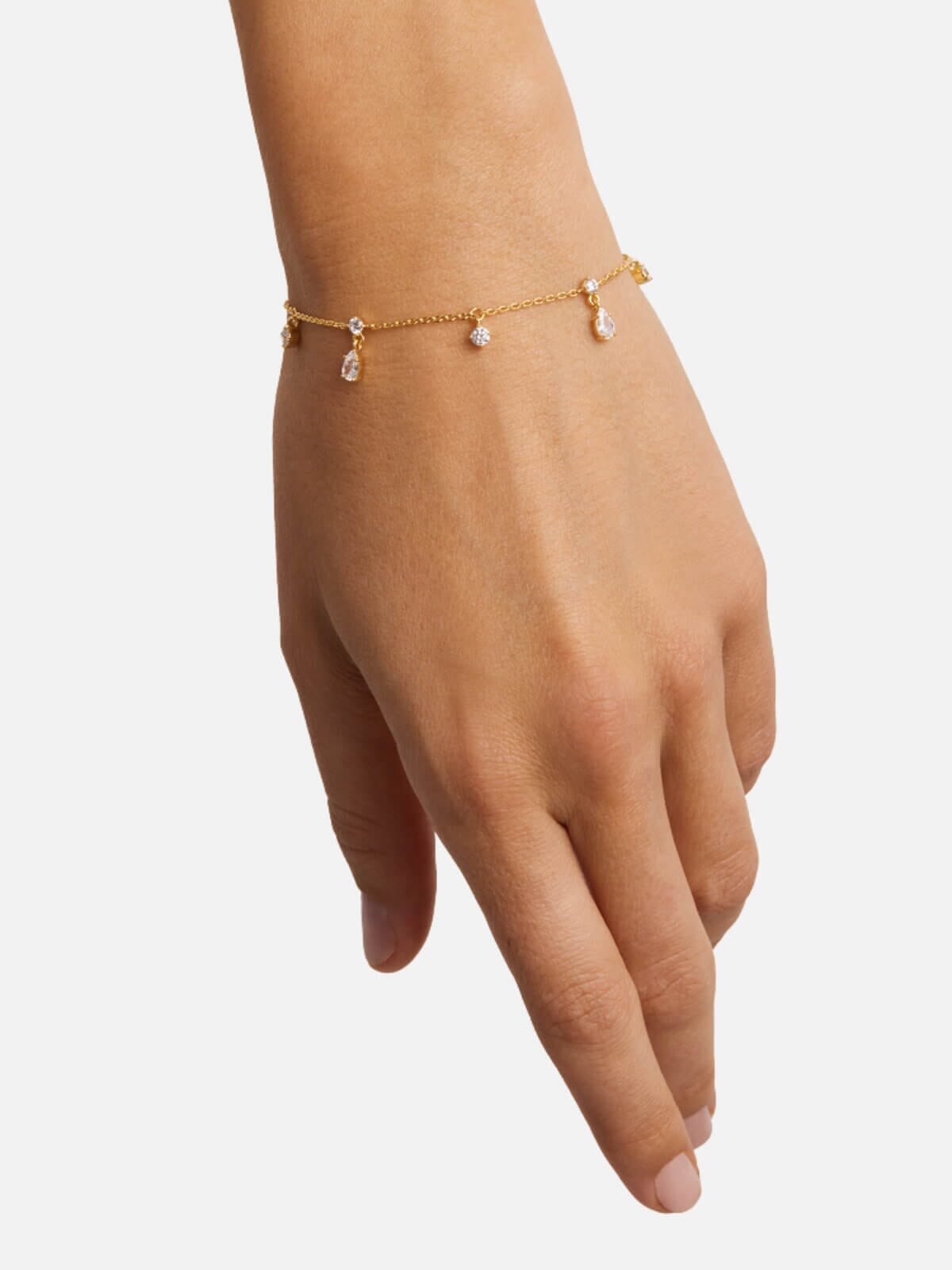 By Charlotte | No Rain, No Flowers Bracelet - Gold | Perlu