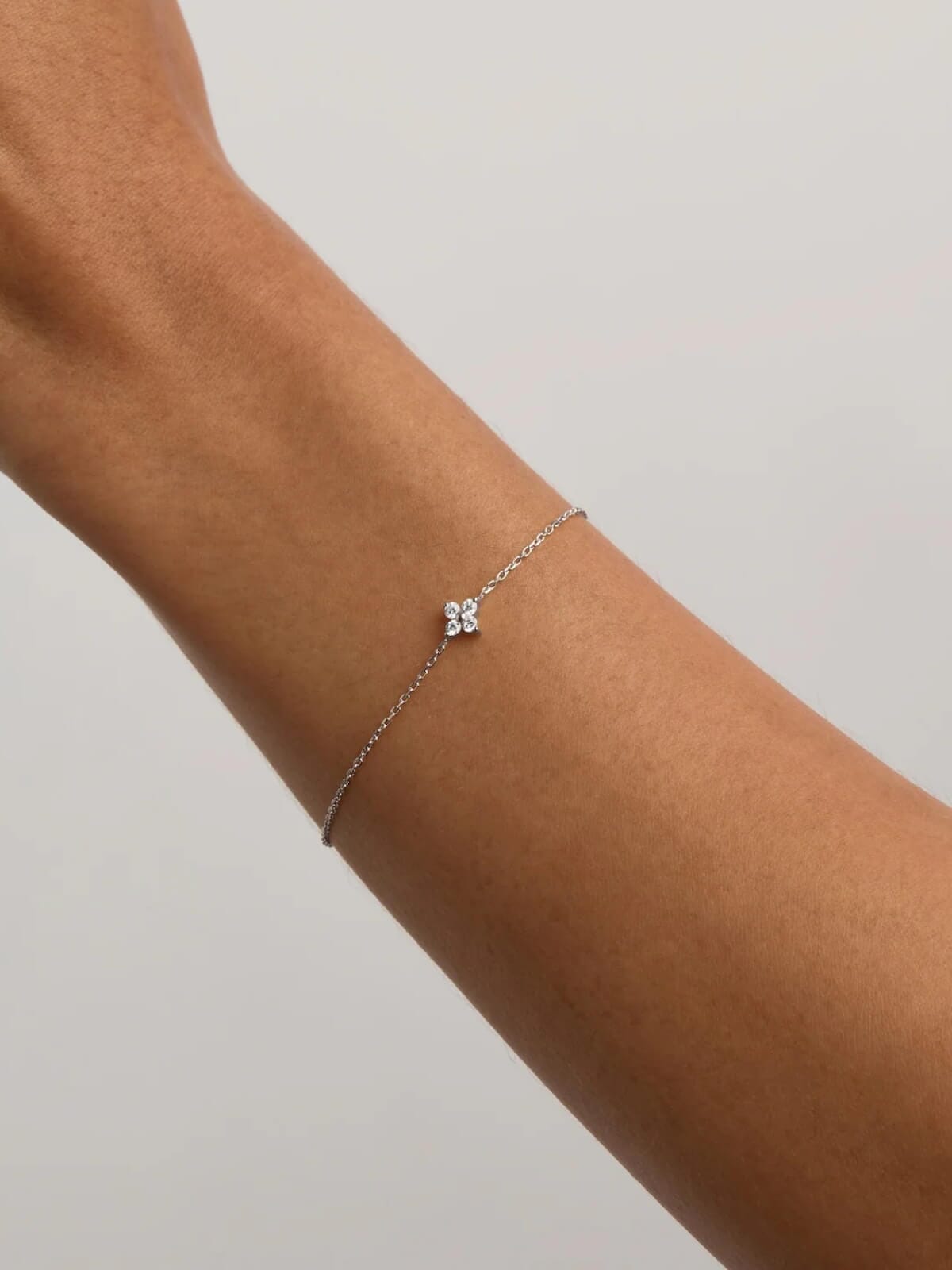 Sterling Silver Crystal Bloom Bracelet Bracelets By Charlotte 