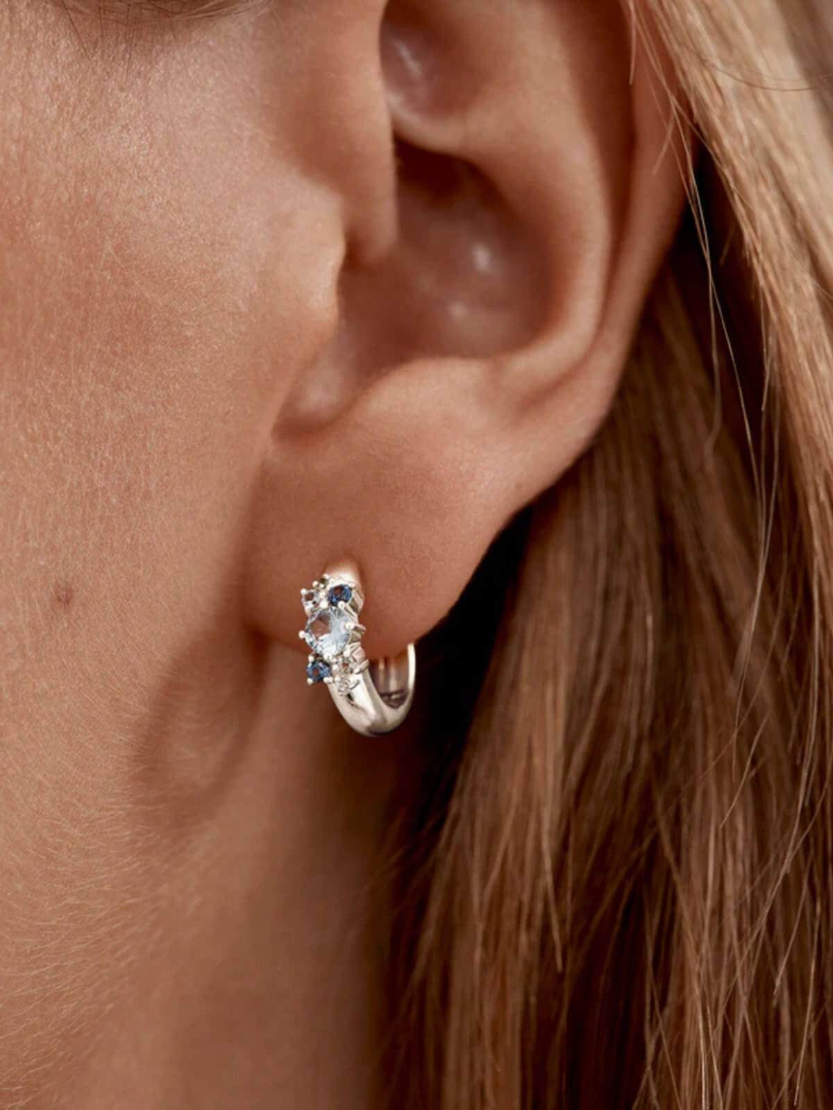 Sterling Silver I Breathe, I Become Hoops