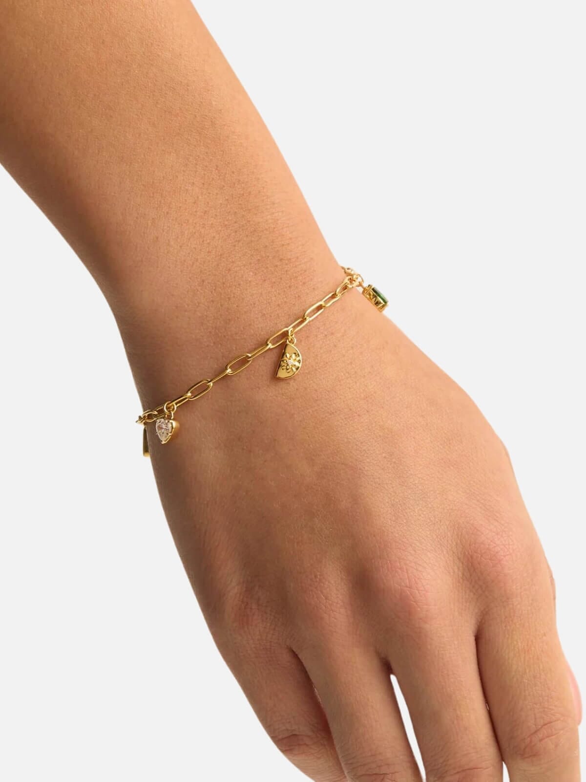 By Charlotte | Wanderlust Charm Bracelet - 18k Gold | Perlu