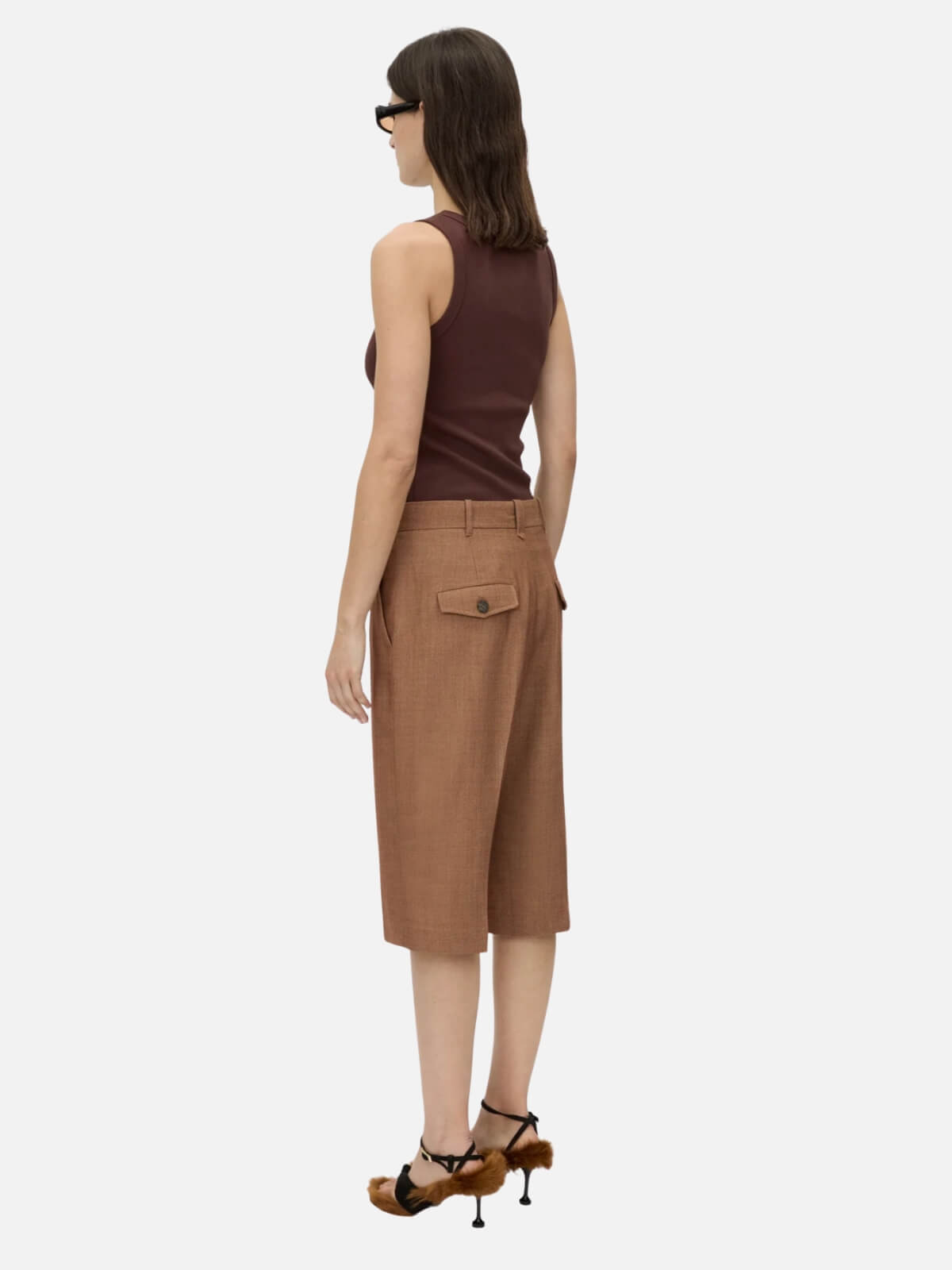 Camilla and Marc | Abel Rib Tank - Chocolate | Perlu