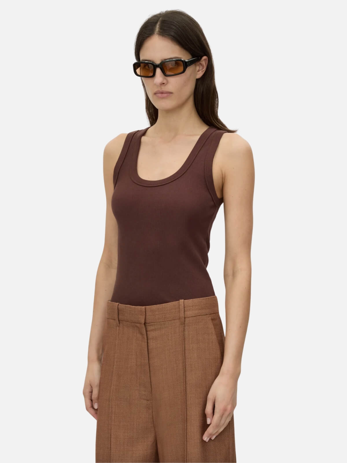 Abel Rib Tank - Chocolate