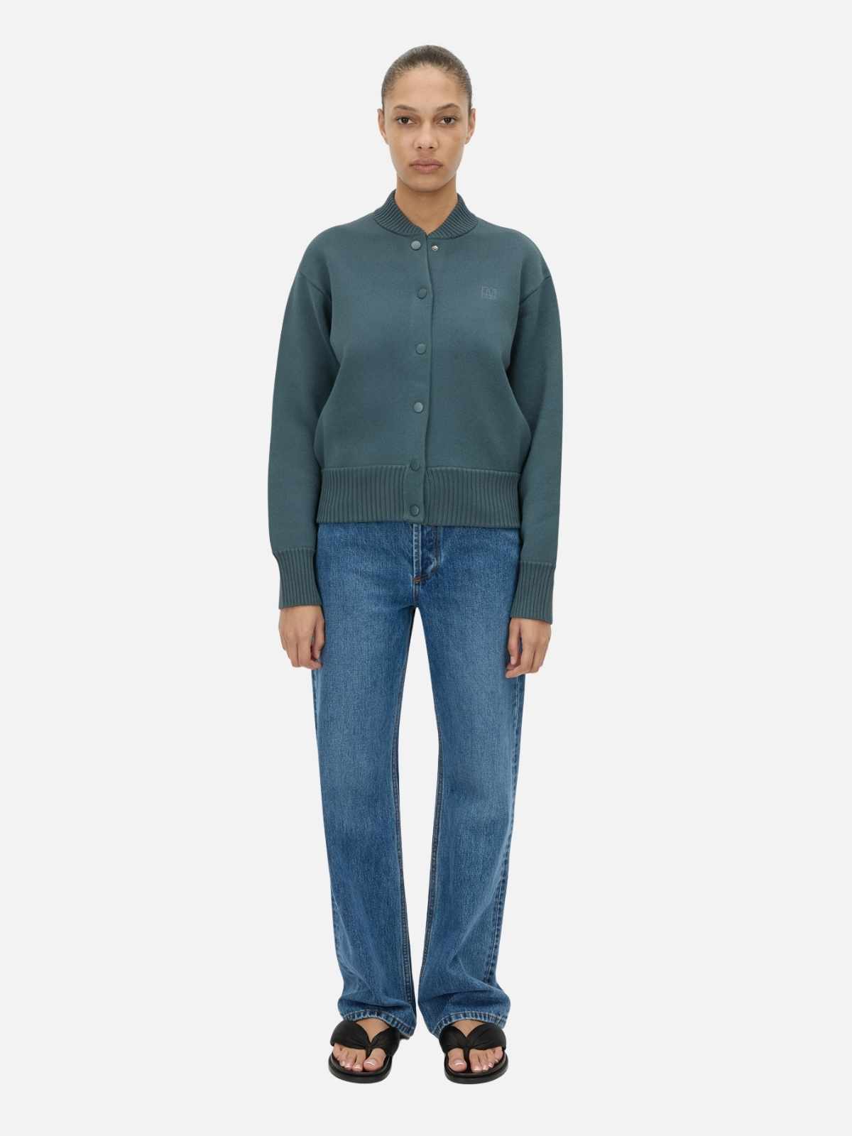 Amedeo Knit Jacket - Charcoal Melange