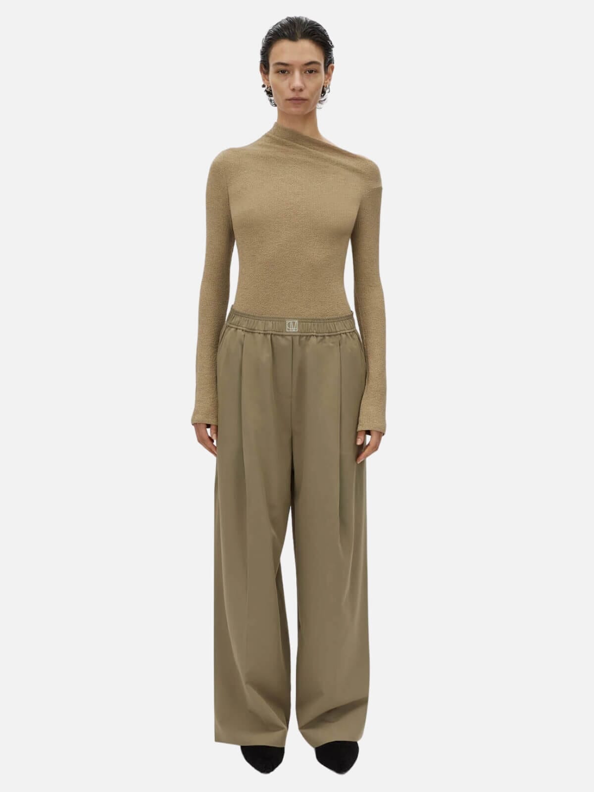 Camilla and Marc | Cali Textured Long Sleeve Top - Sage | Perlu