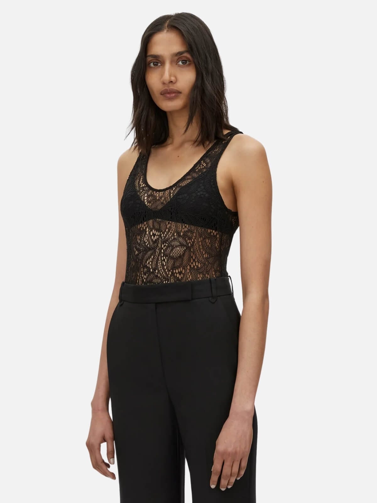 Callisto Lace Bodysuit - Black Bodysuit Camilla and Marc 