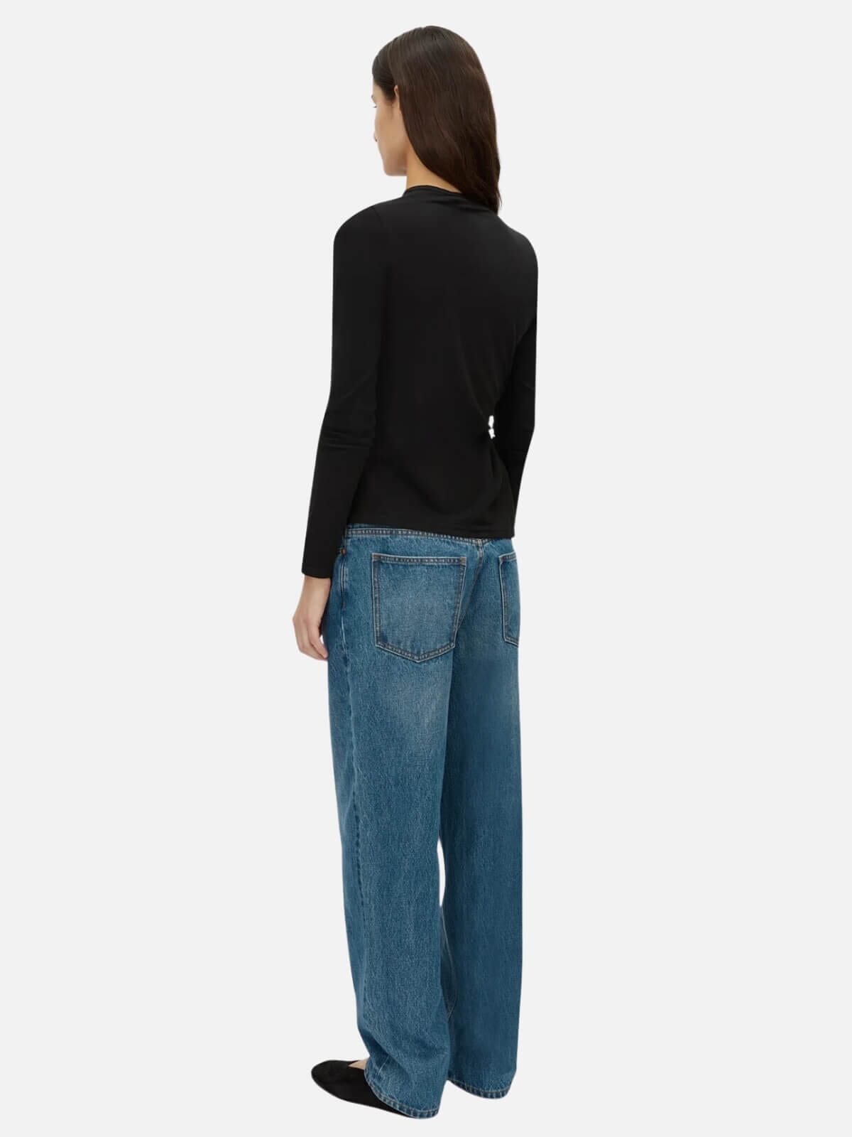 Camilla and Marc | Felton Knot Long Sleeve Tee - Black | Perlu