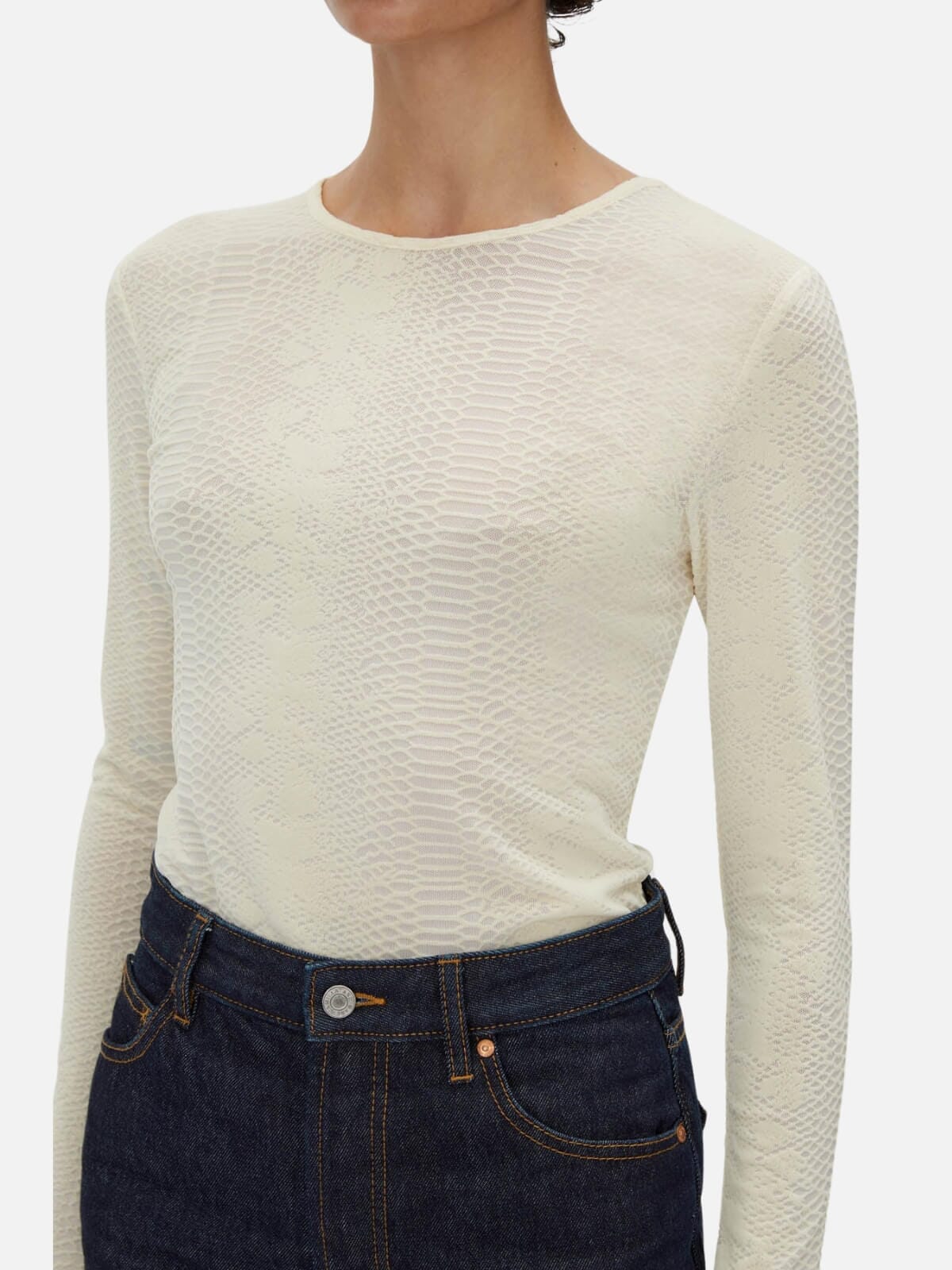 Figue Long Sleeve Top - Ivory Tops Camilla and Marc 