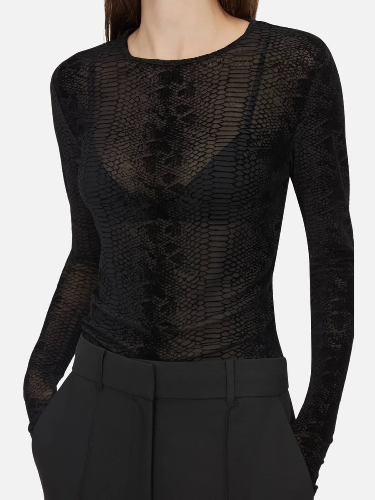 Figue Long Sleeve Top - Slate Tops Camilla and Marc 