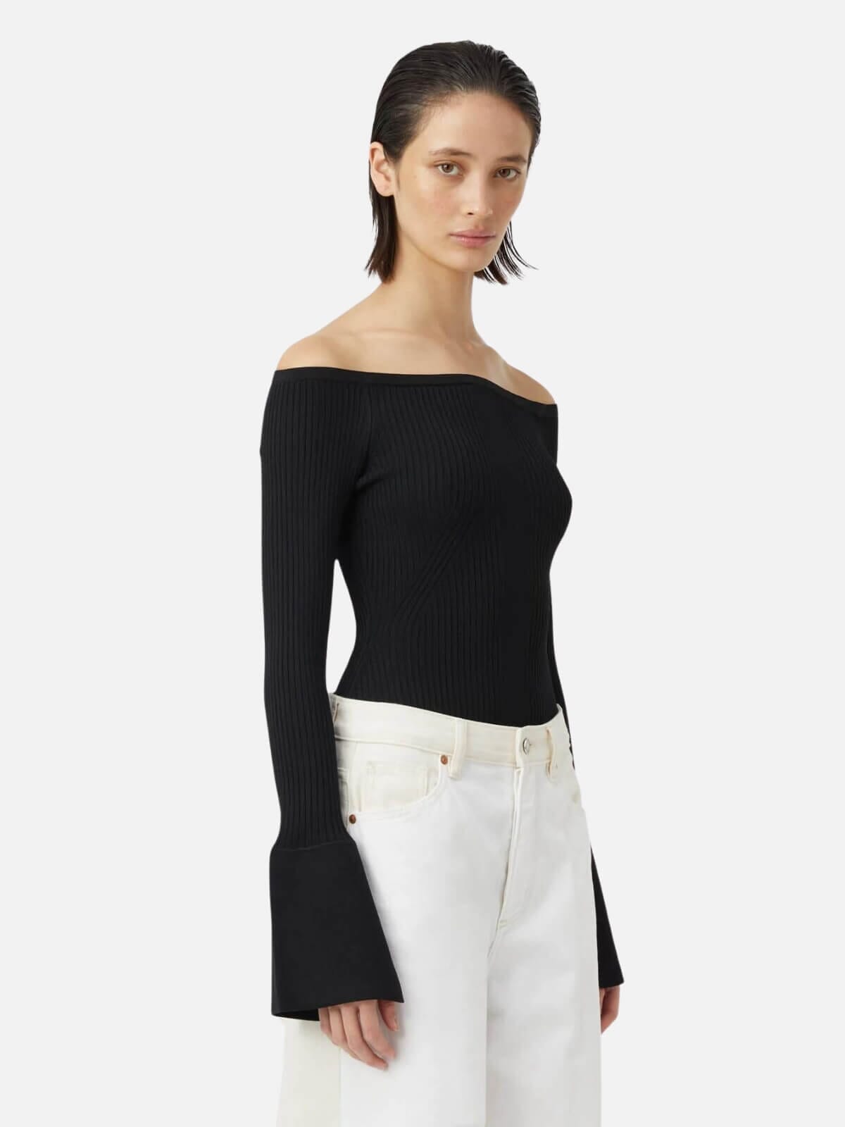 Camilla and Marc | Hortensia Bodysuit - Black | Perlu