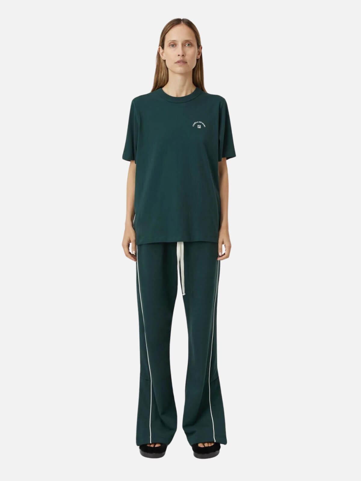 Camilla and Marc | Lander Tee - Forest Green | Perlu