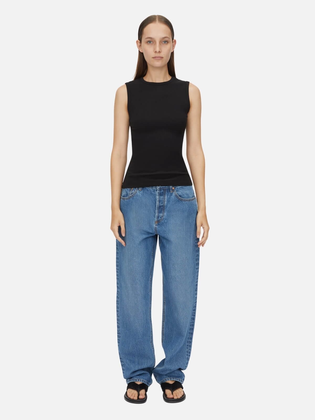 Camilla and Marc | Nora Crew Tank - Black | Perlu