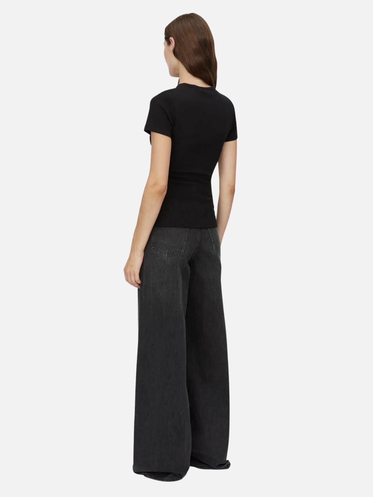Nora Fitted Tee - Black Tops Camilla and Marc 