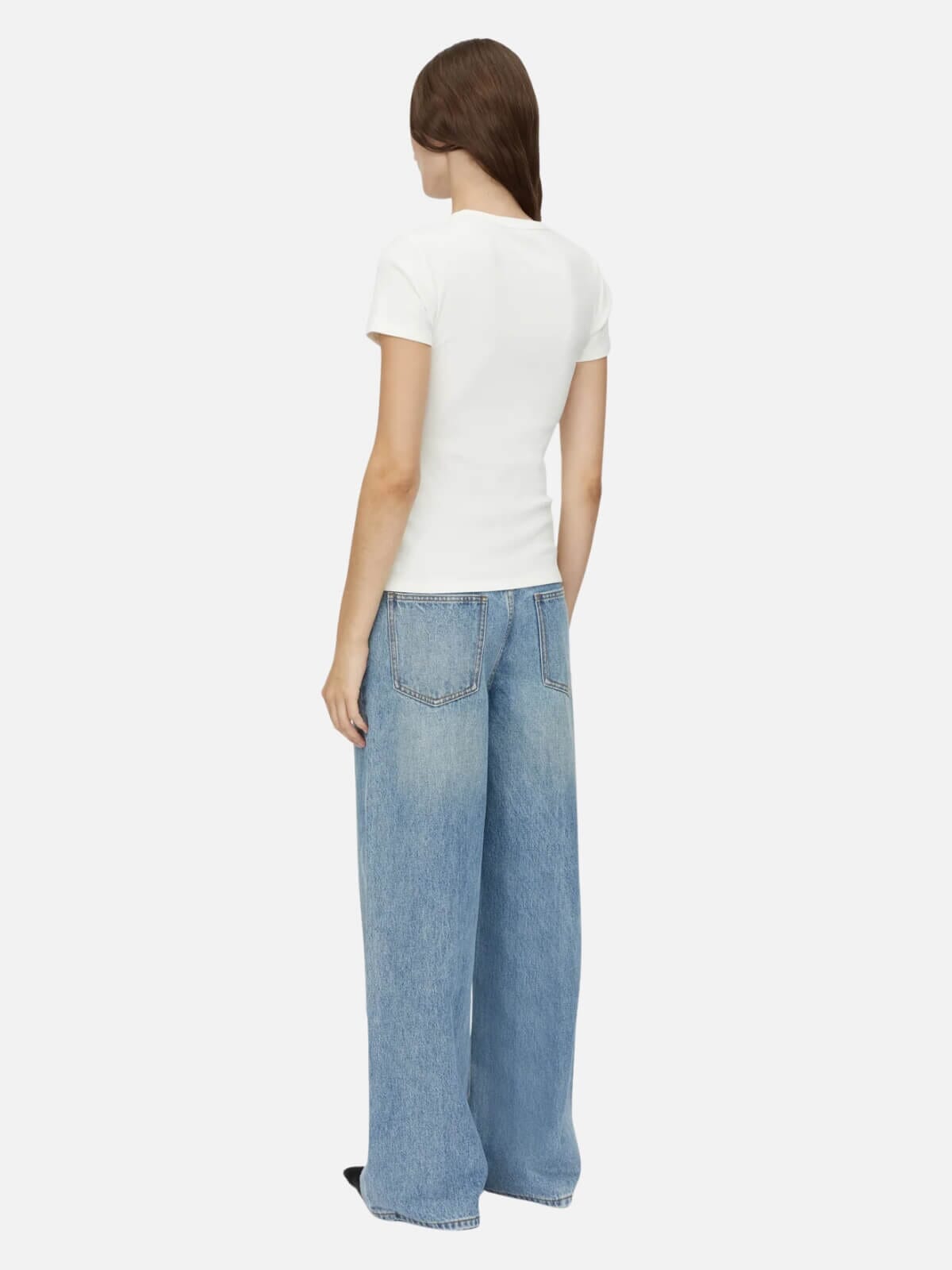 Nora Fitted Tee - Soft White Tops Camilla and Marc 