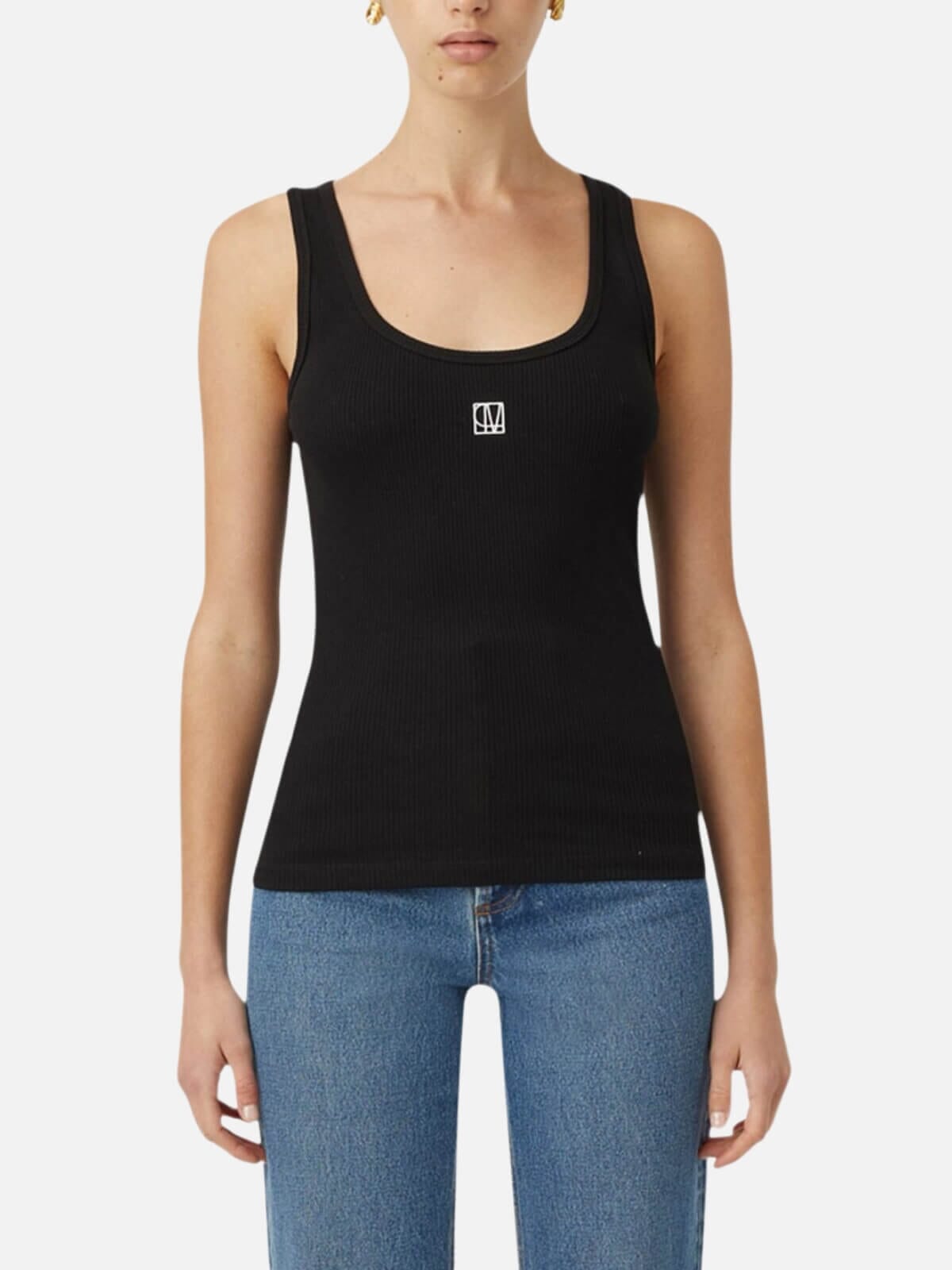 Camilla And Marc | Nora Scoop Neck Tank - Black | Perlu