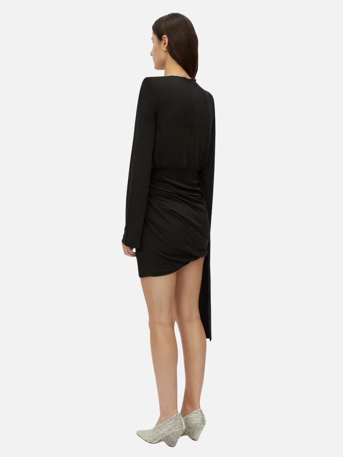 Camilla and Marc | Paloma Long Sleeve Mini Dress - Black | Perlu