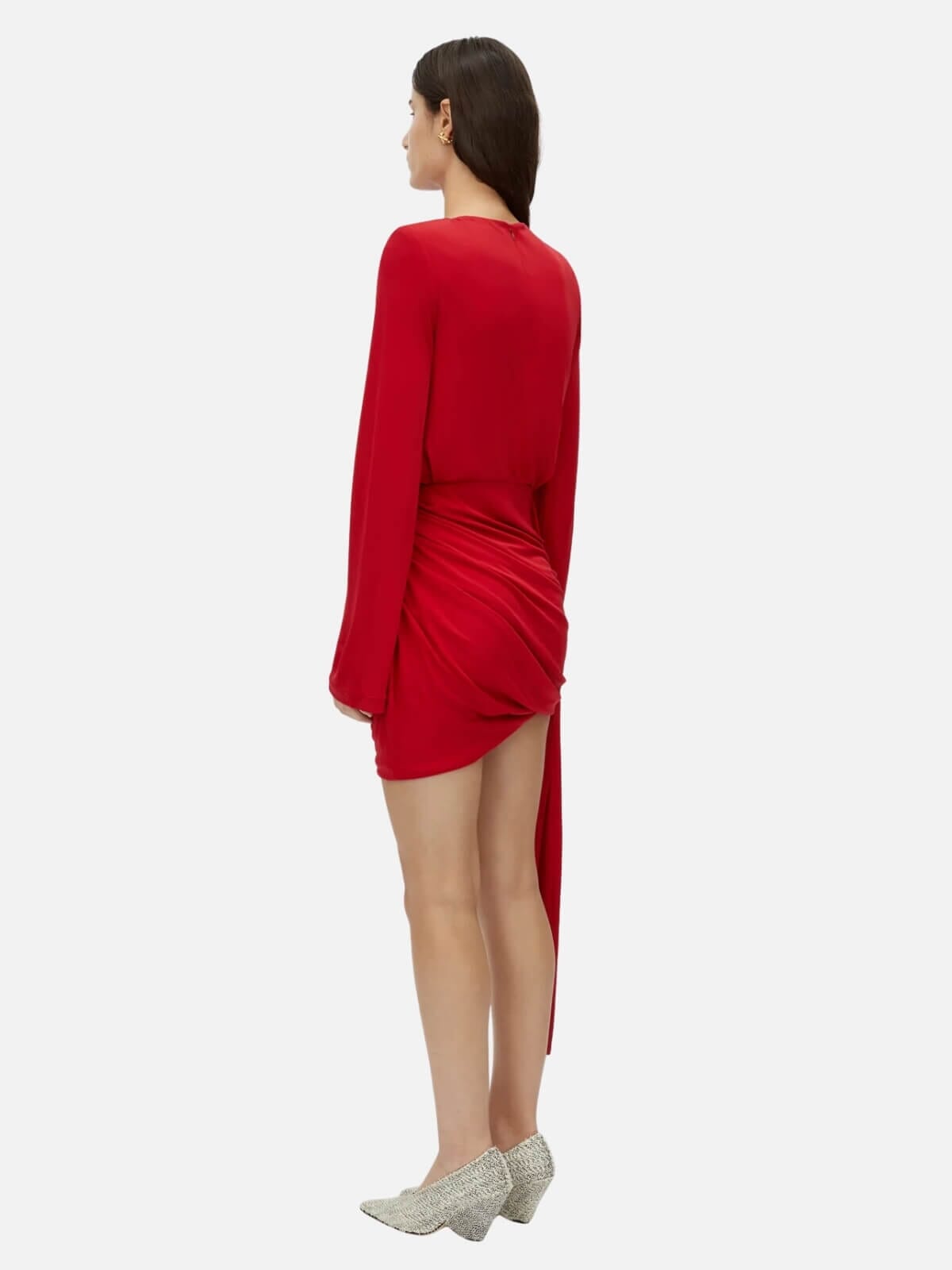 Camilla and Marc | Paloma Long Sleeve Mini Dress - Scarlet | Perlu