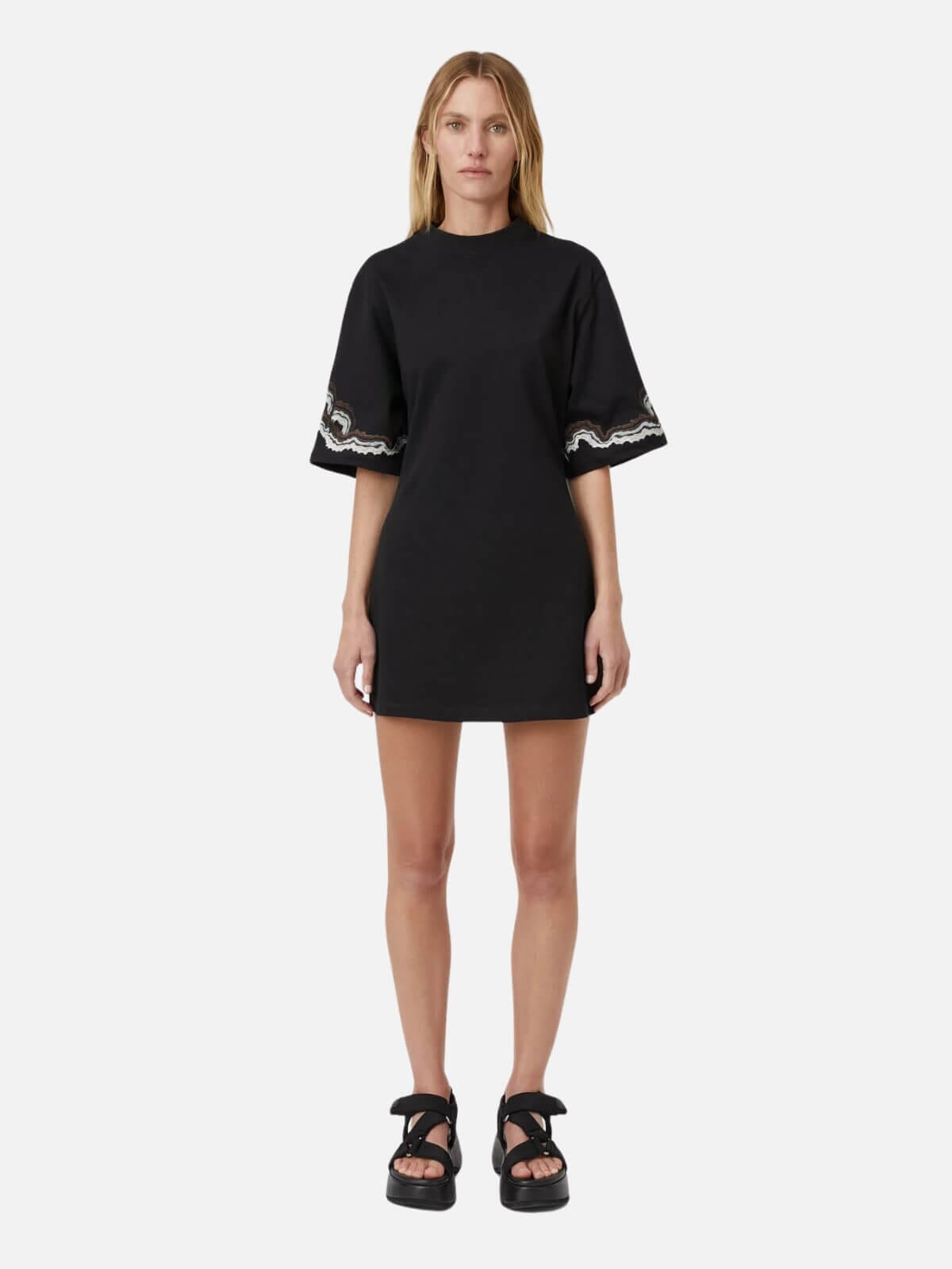 Camilla and Marc | Serene Tee Dress - Black | Perlu