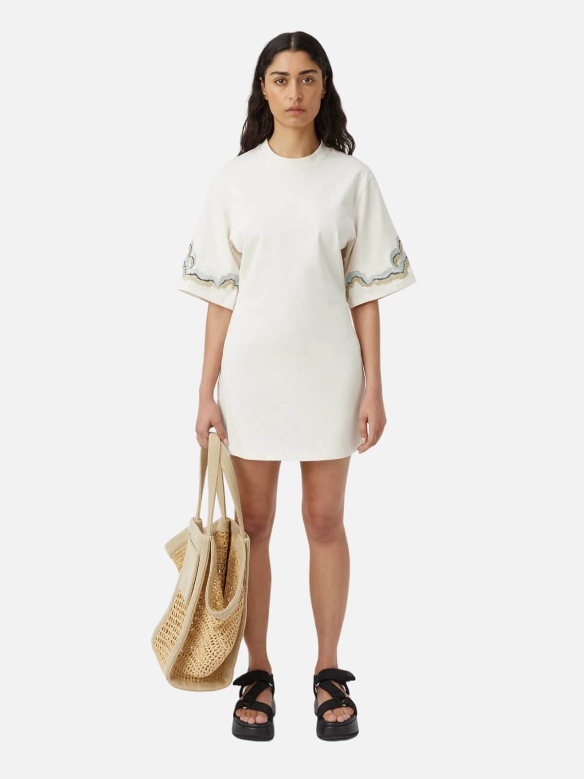 Camilla and Marc | Serene Tee Dress - Ivory | Perlu