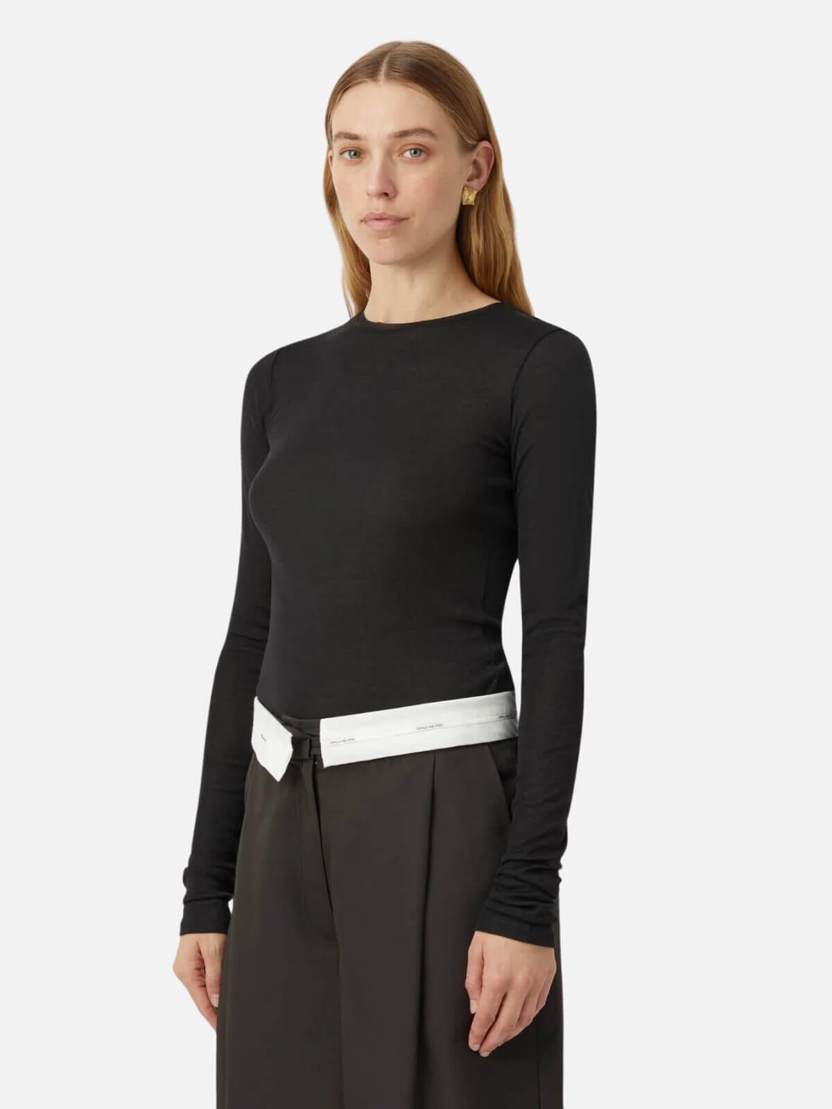 Camilla and Marc | Sunisa Long Sleeve Top - Black | Perlu