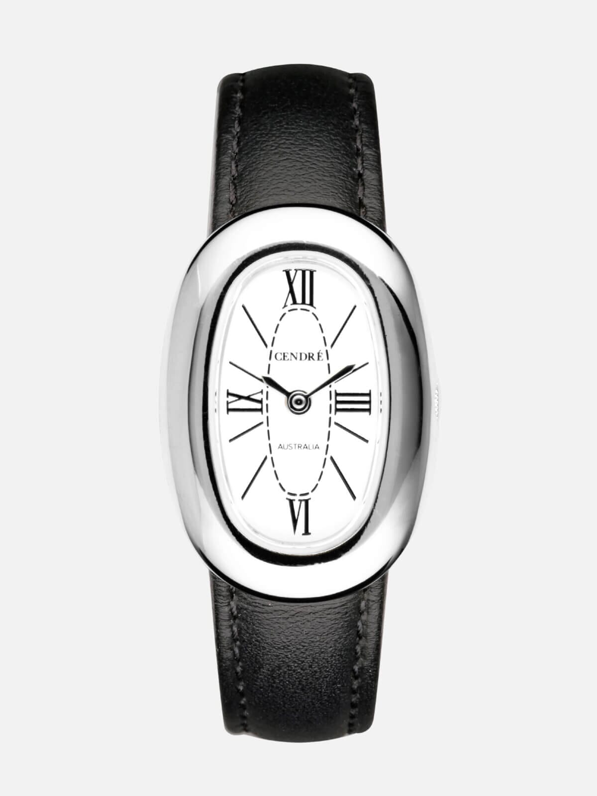 Bridgette Watch - Silver Smooth Black Accessories Cendre 